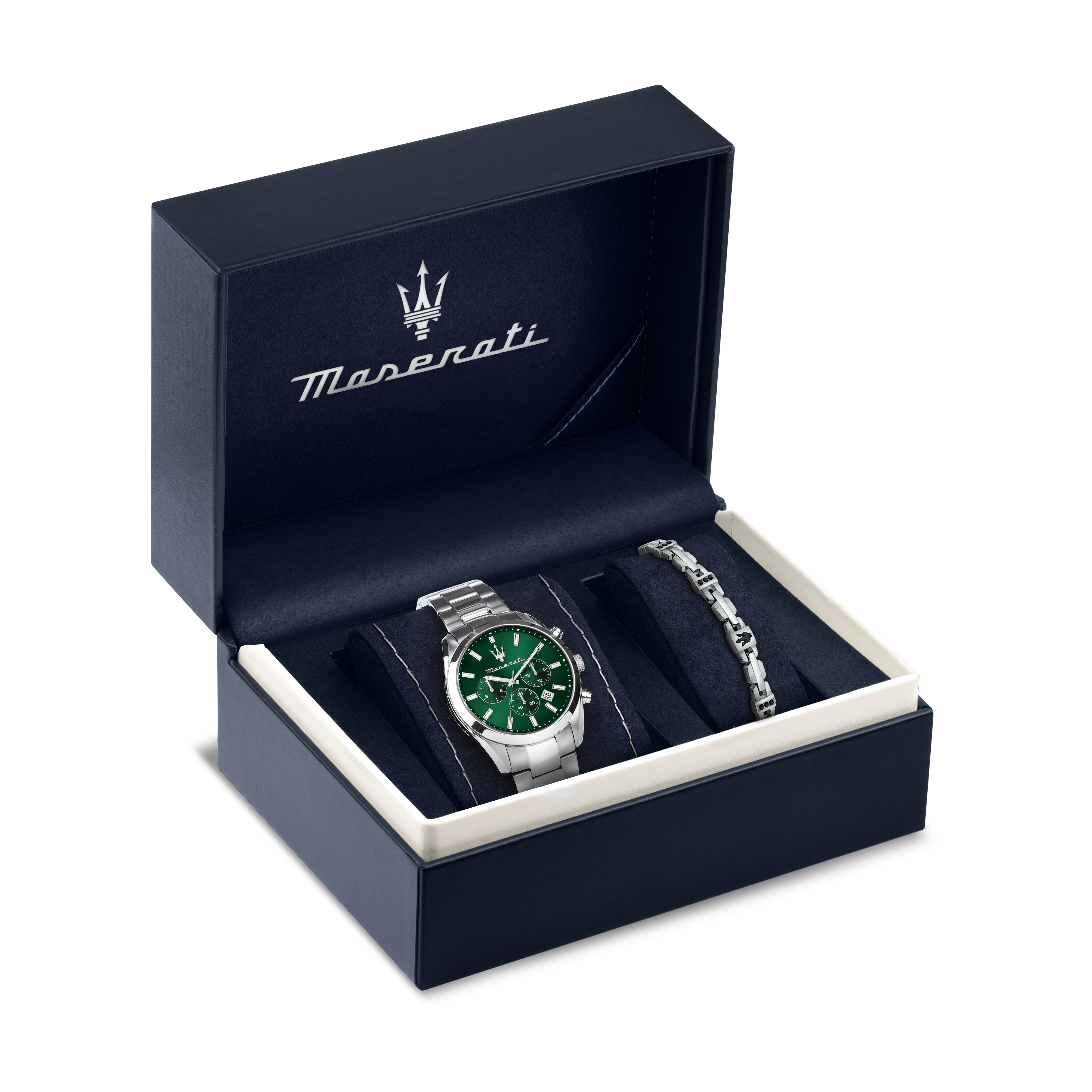 Herenhorloge Attrazione Chronograph Green Set - R8853151017
