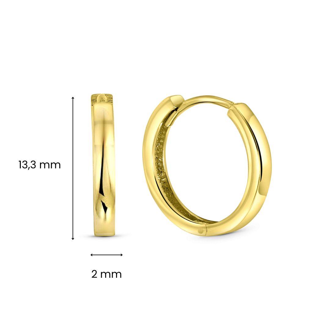 Geelgouden oorbellen E122-XXNHUE1855-LP-Y