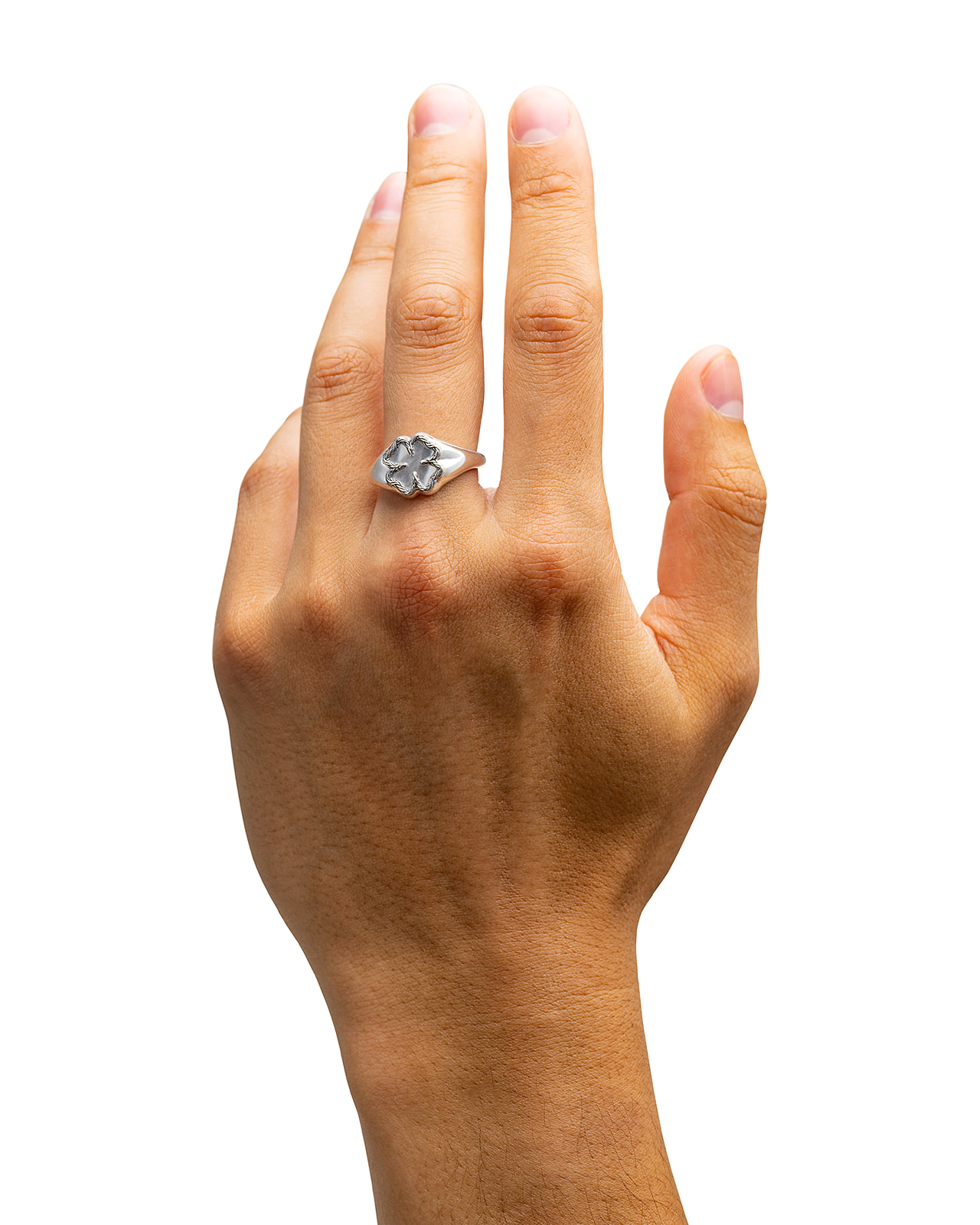Ring Katja Clover Mother of Pearl Silver - 178