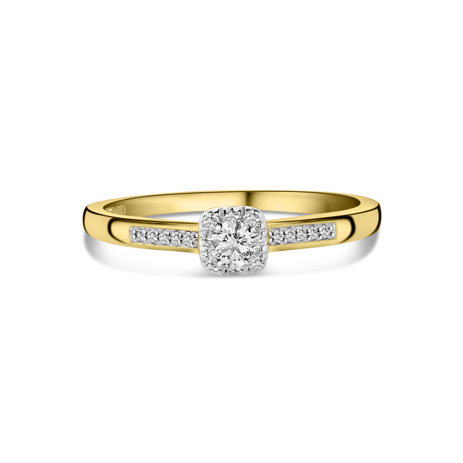 Geelgouden ring met diamanten R138-RG48687-Y