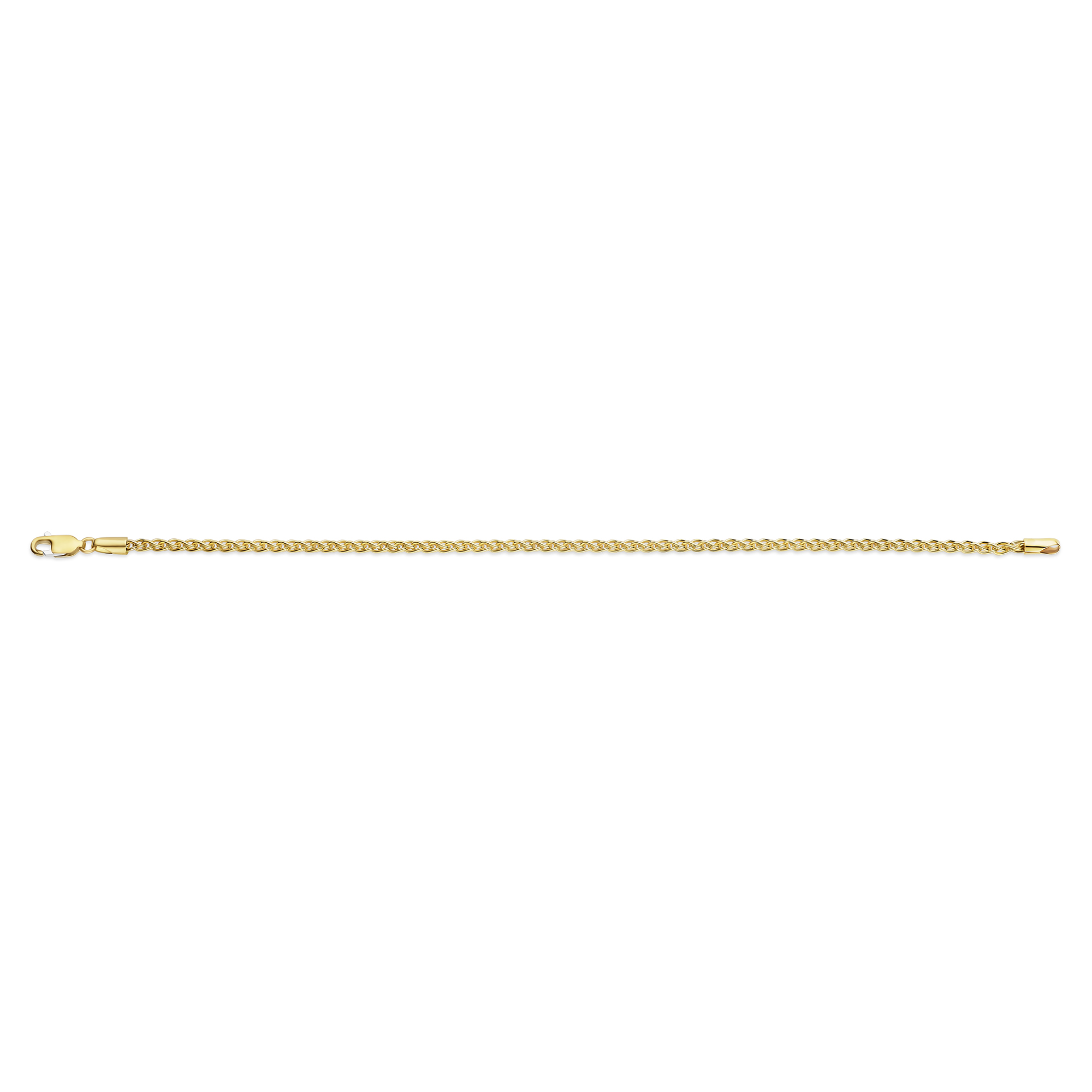 Schakelarmband van goud met zilveren kern 2,5 mm - 40-SPI025S