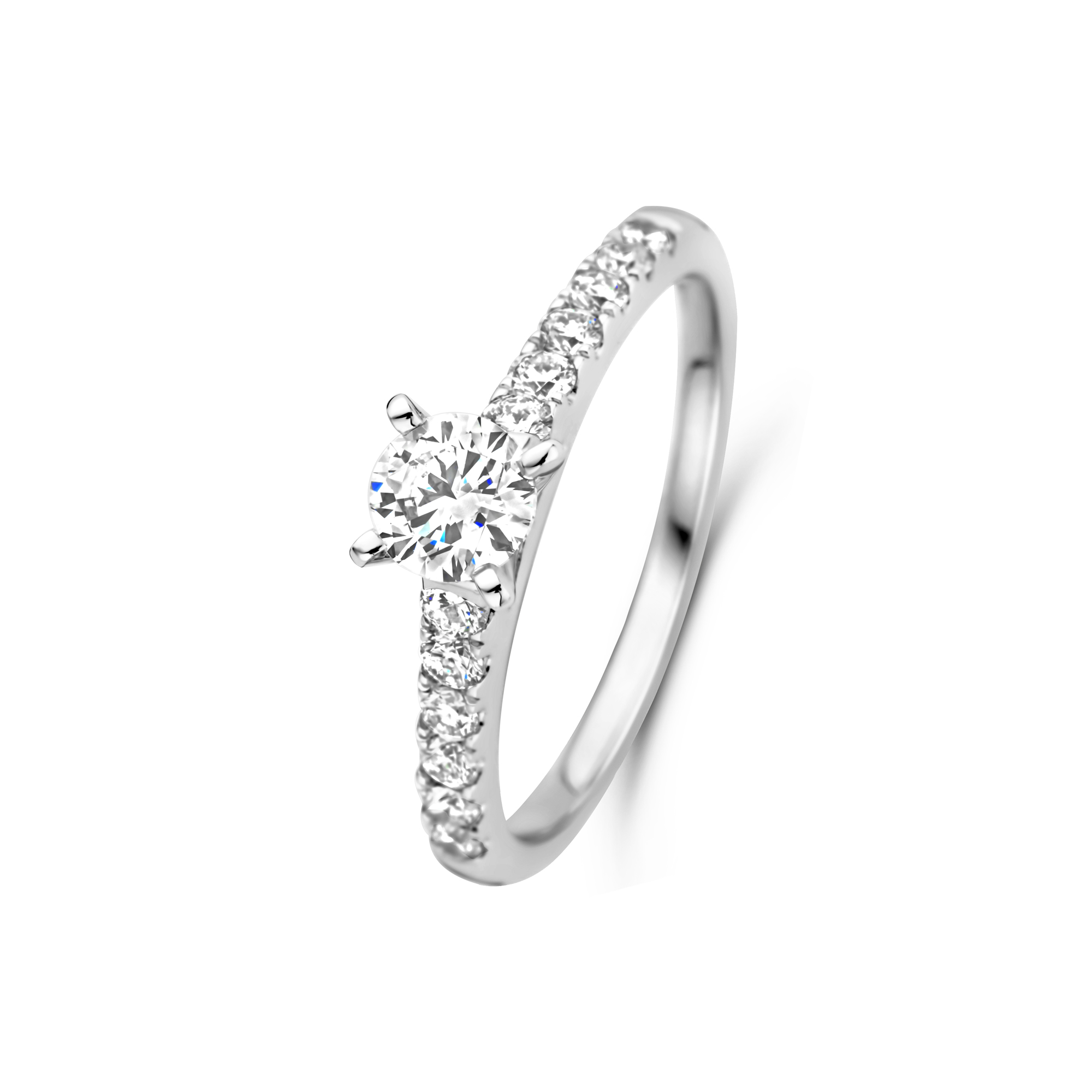 Witgouden ring met lab grown diamant RDI20845A-050-W