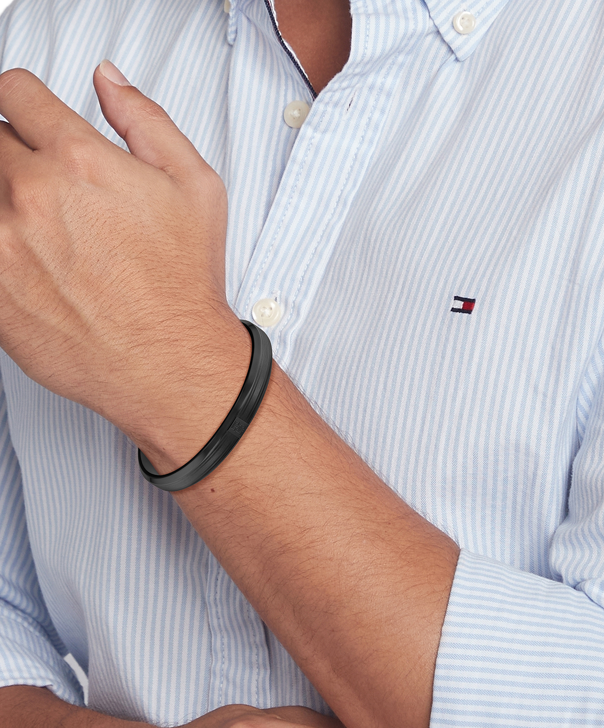 Bangle van staal met logo detail TJ2790573