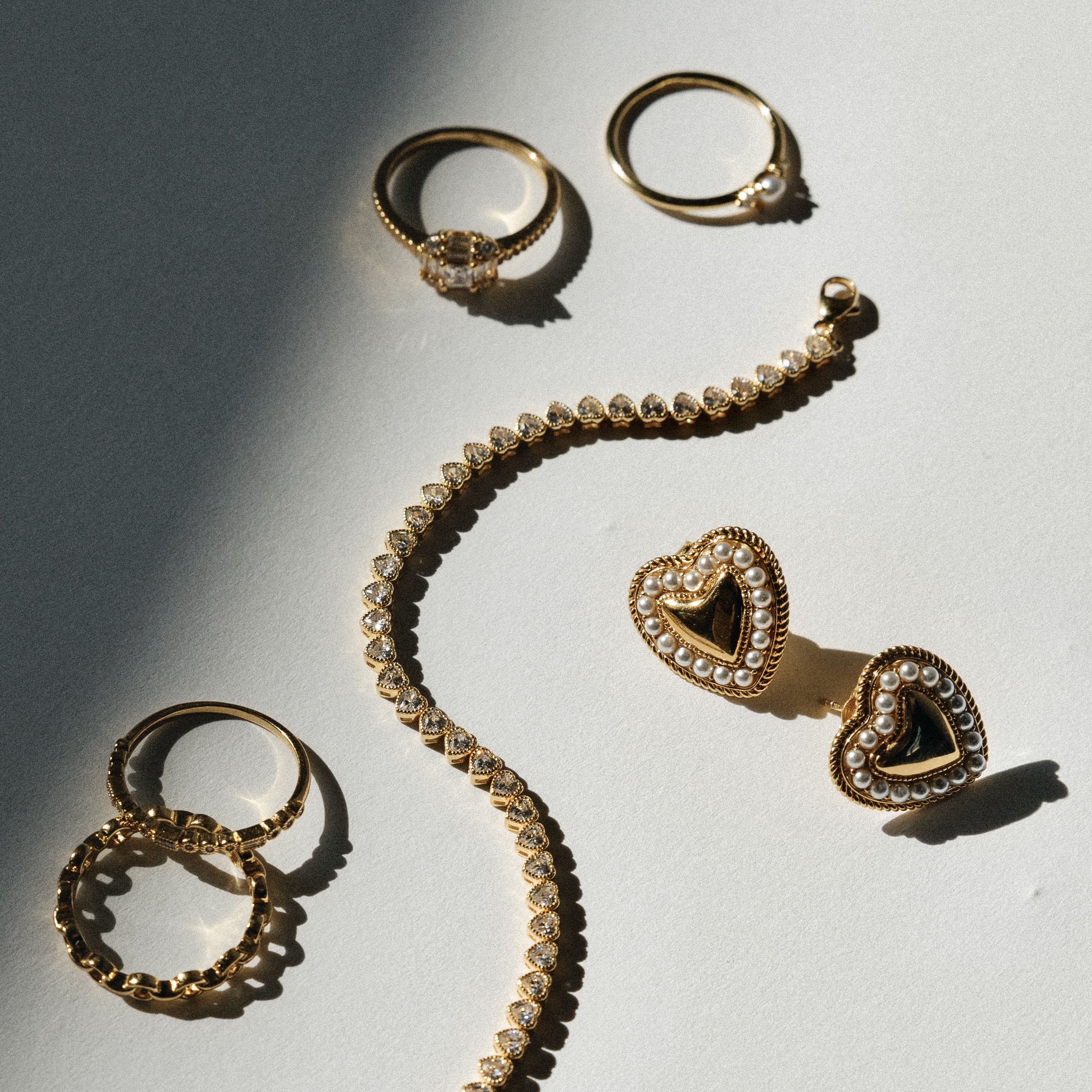 Oorknoppen van gold plated sterling zilver met parels 42476Y Oorknoppen van gold plated sterling zilver met parels 42476Y