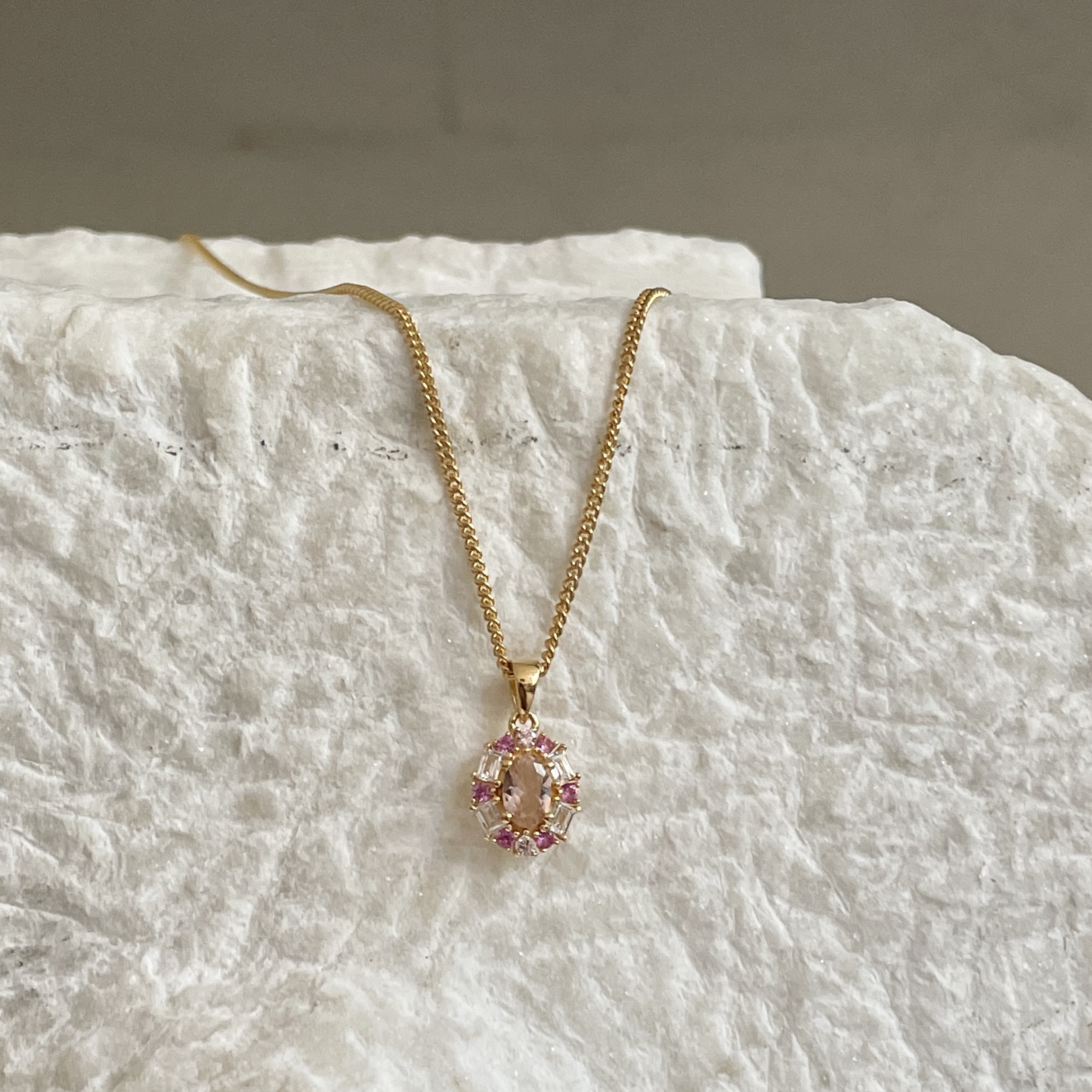 Ketting van gold plated  met hanger 32459Y