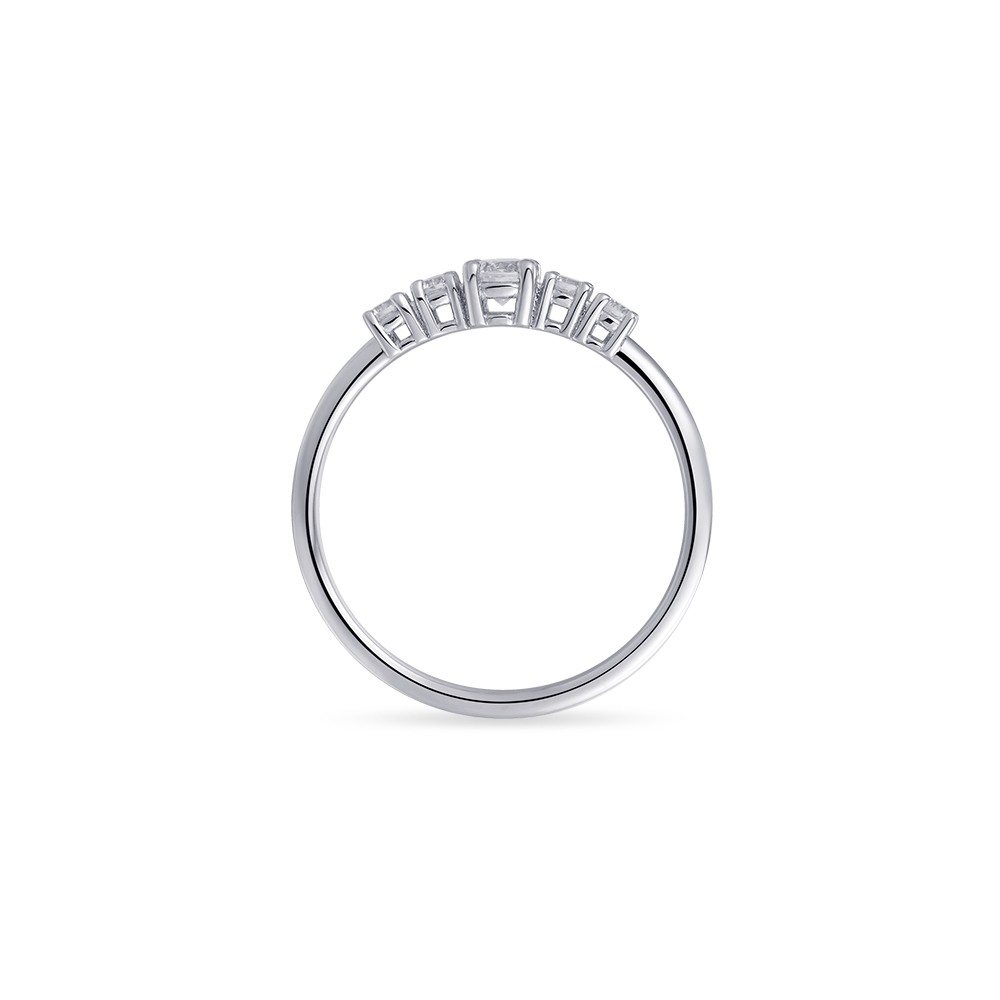 Rijring sterling zilver met zirkonia - R439