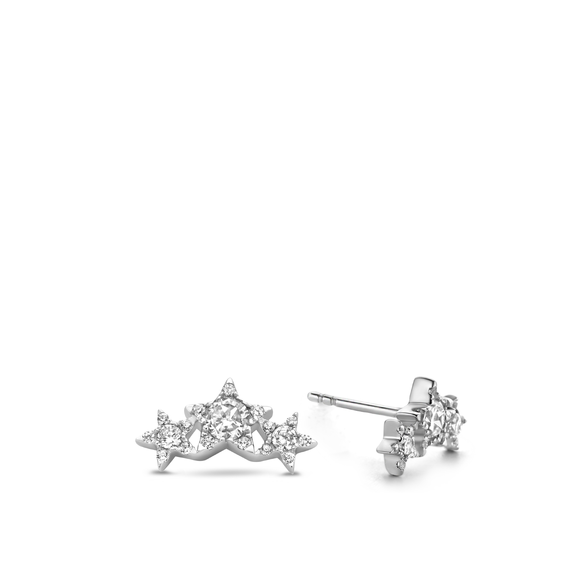 Sterling Zilveren oorknoppen met zirkonia TCP11914