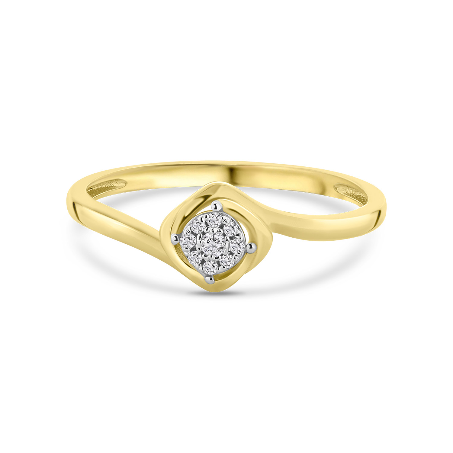 Geelgouden ring met diamant R404-IGR-39814-Y