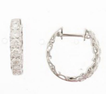 Geelgouden oorringen met lab grown diamanten E480-EDF11163005-LG-Y