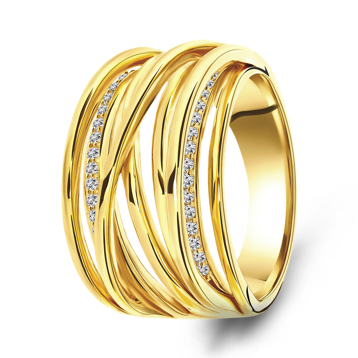 Gold plated ring 01.096Z.35