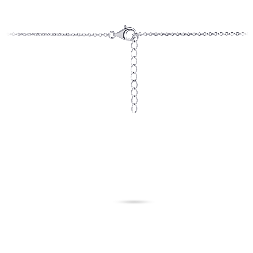 Ketting sterling zilver met drupper hanger - N1082