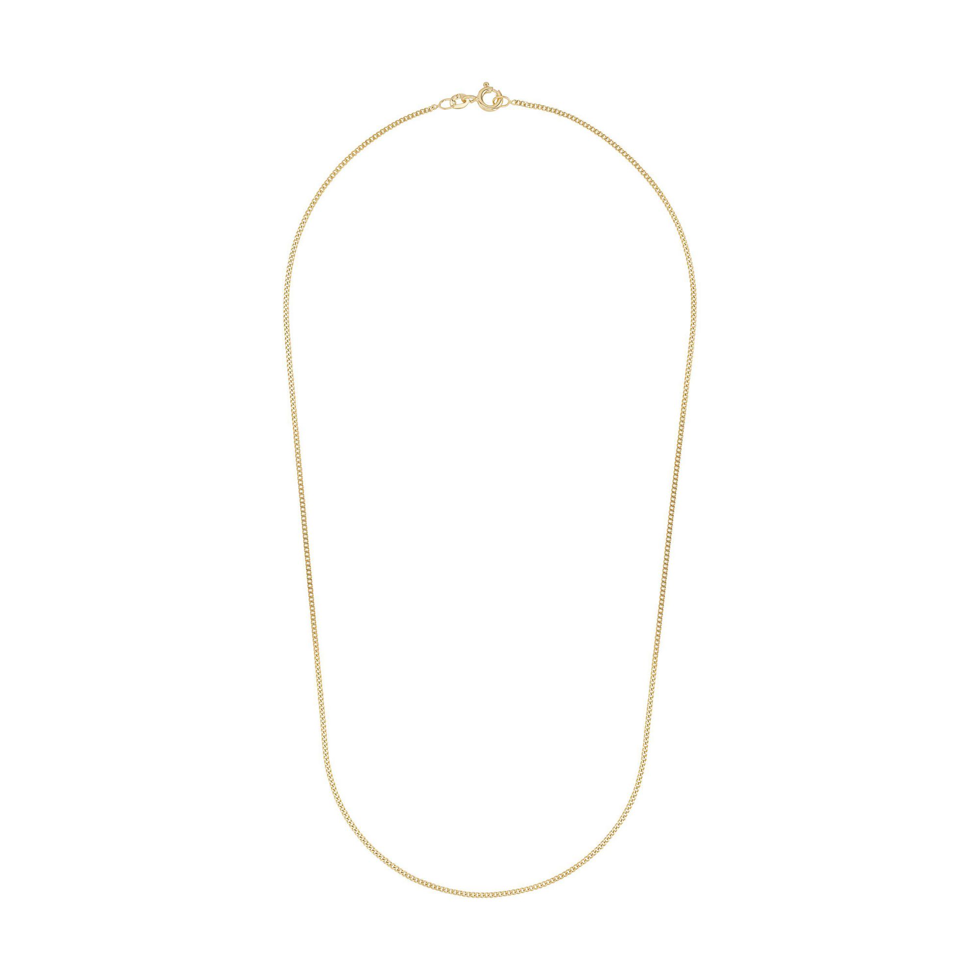 Geelgouden collier met platte schakel N484-2100335