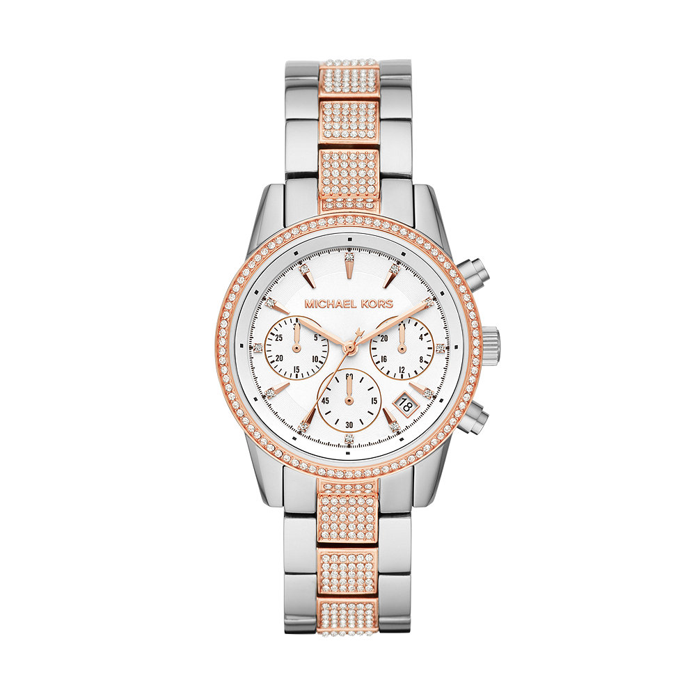 Dameshorloge Bryant Bi-color met zirkonia - MK6651