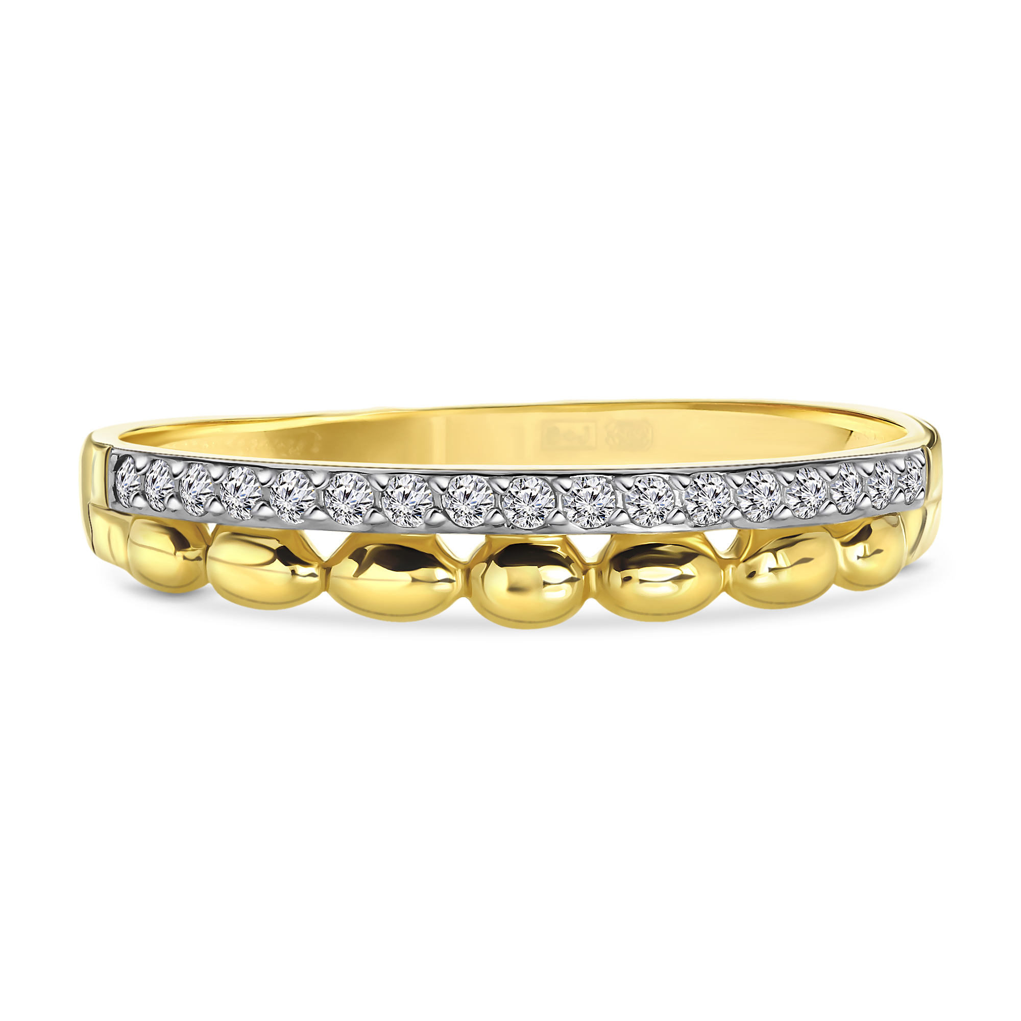 Geelgouden ring met zirkonia T947018004-ZI