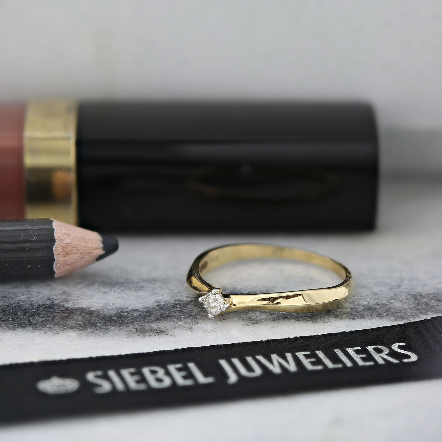 Geelgouden ring met diamant R138-RG63794-YW