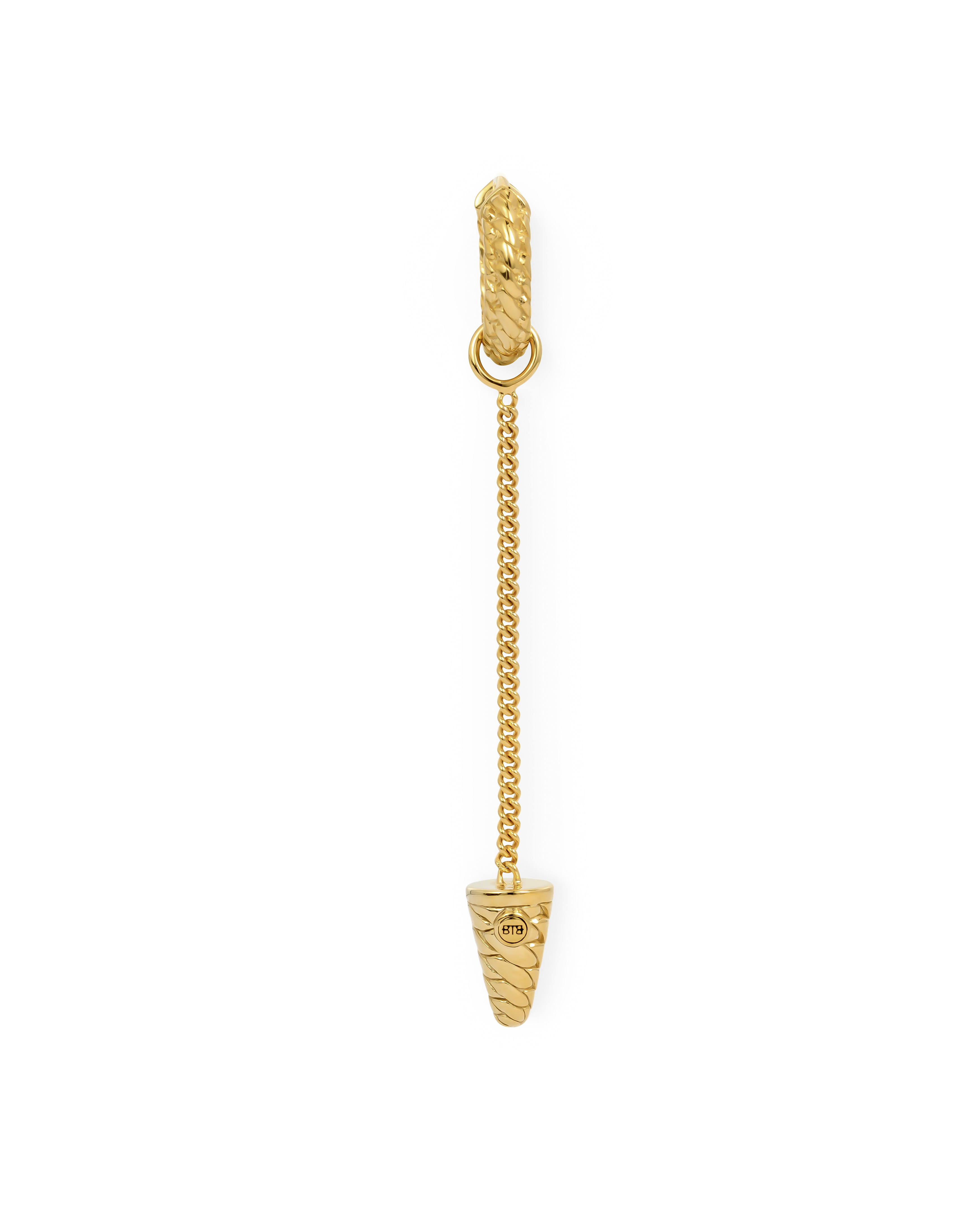 Oorring Ben gold plated enkel stuk - 416GV
