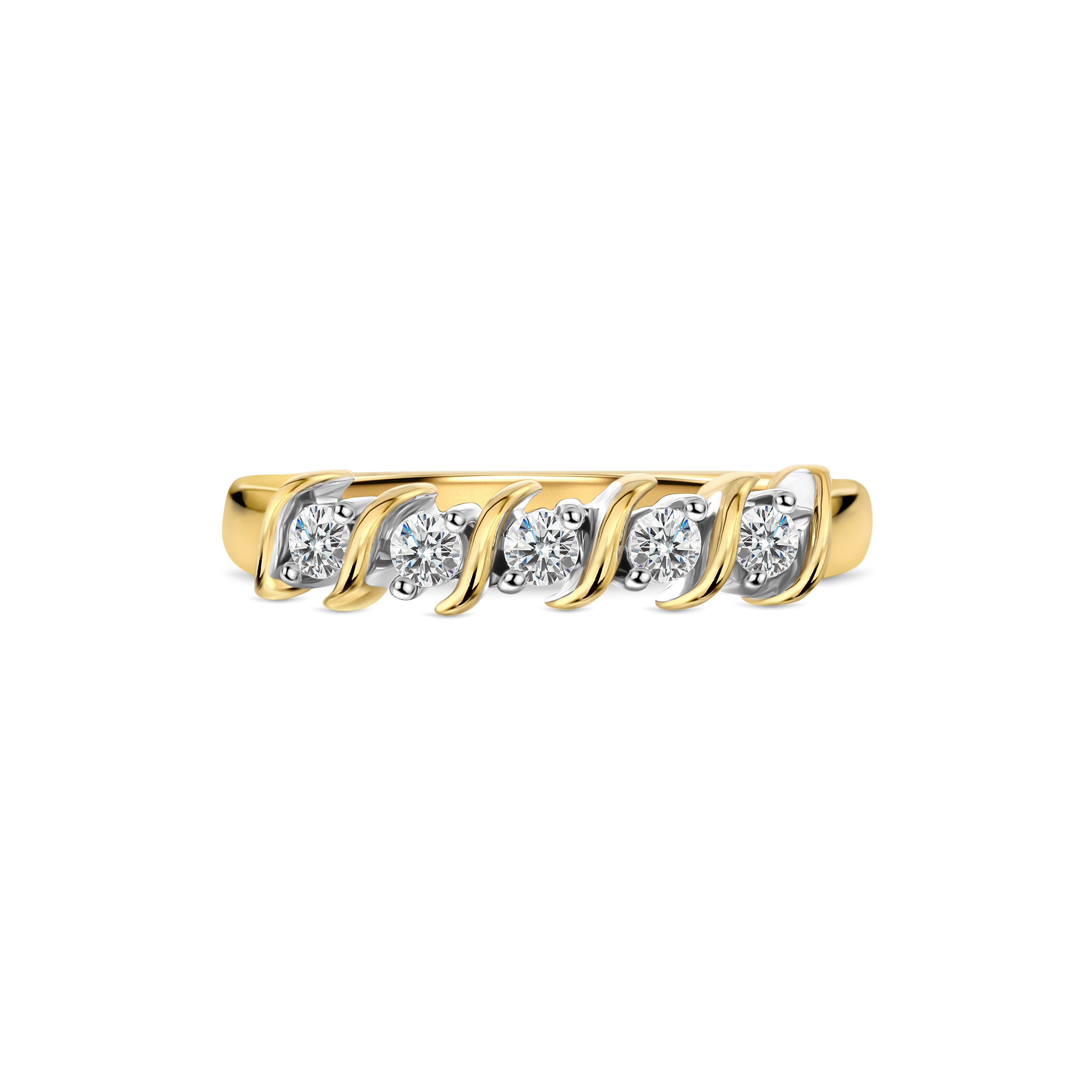 Geelgouden ring met lab grown diamant 42463449