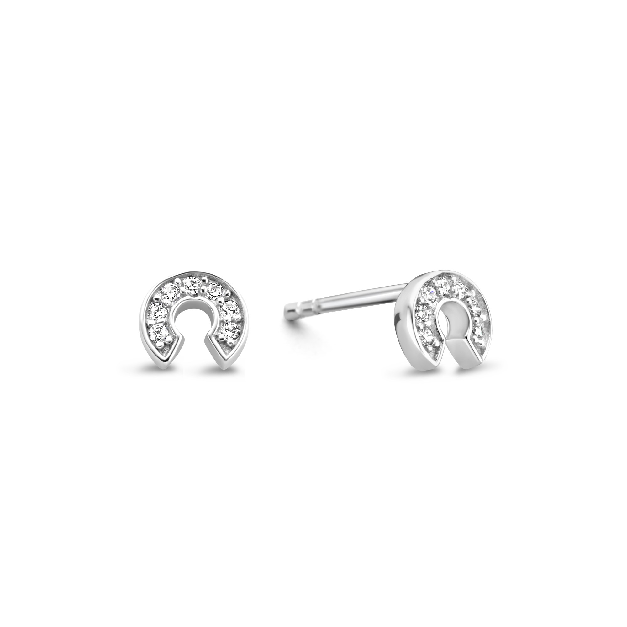 Sterling Zilveren oorstekers met zirkonia