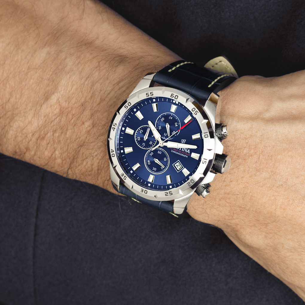Herenhorloge Timeless Chrono Sport Leather - F20692-2