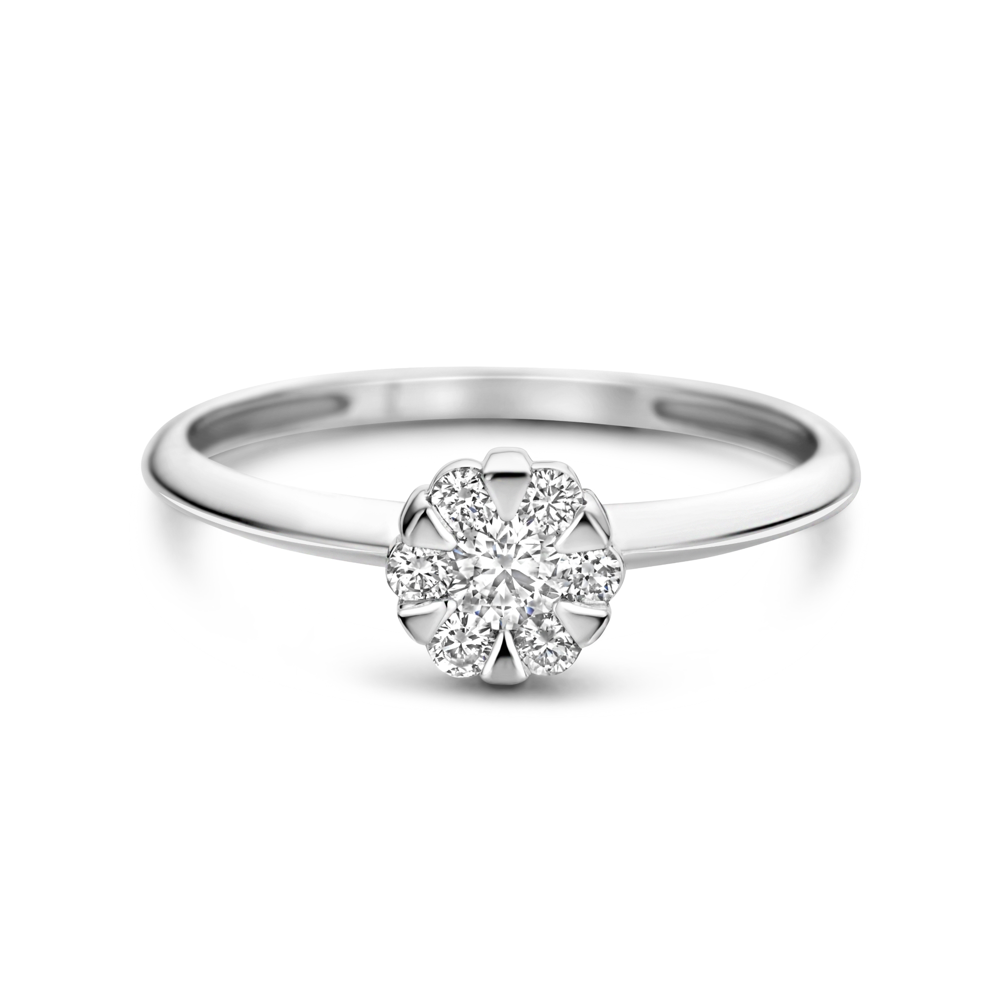 Witgouden ring met lab grown diamant R01-L-MLN35737