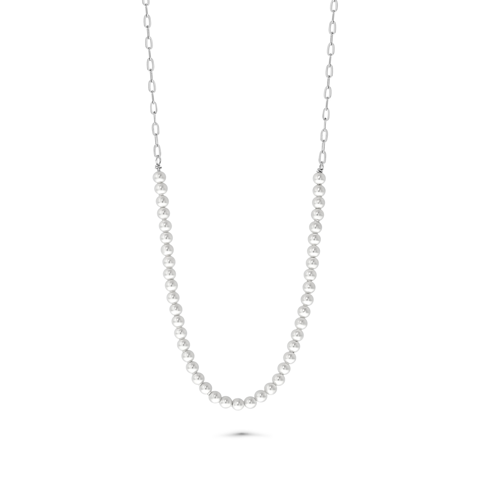 Ketting van sterling zilver met parels 0004HK 5287