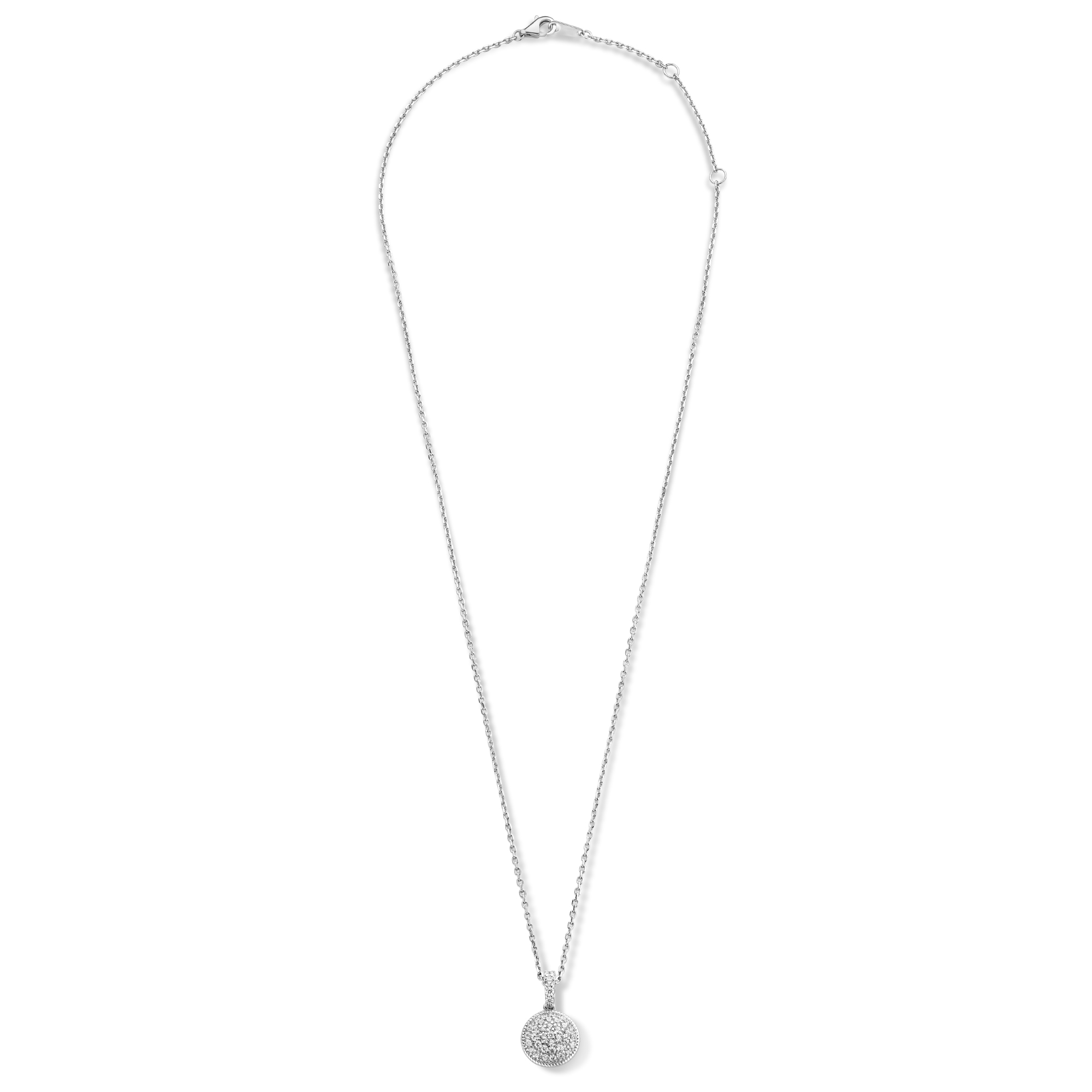 Sterling Zilveren collier met zirkonia hanger MJ1807N