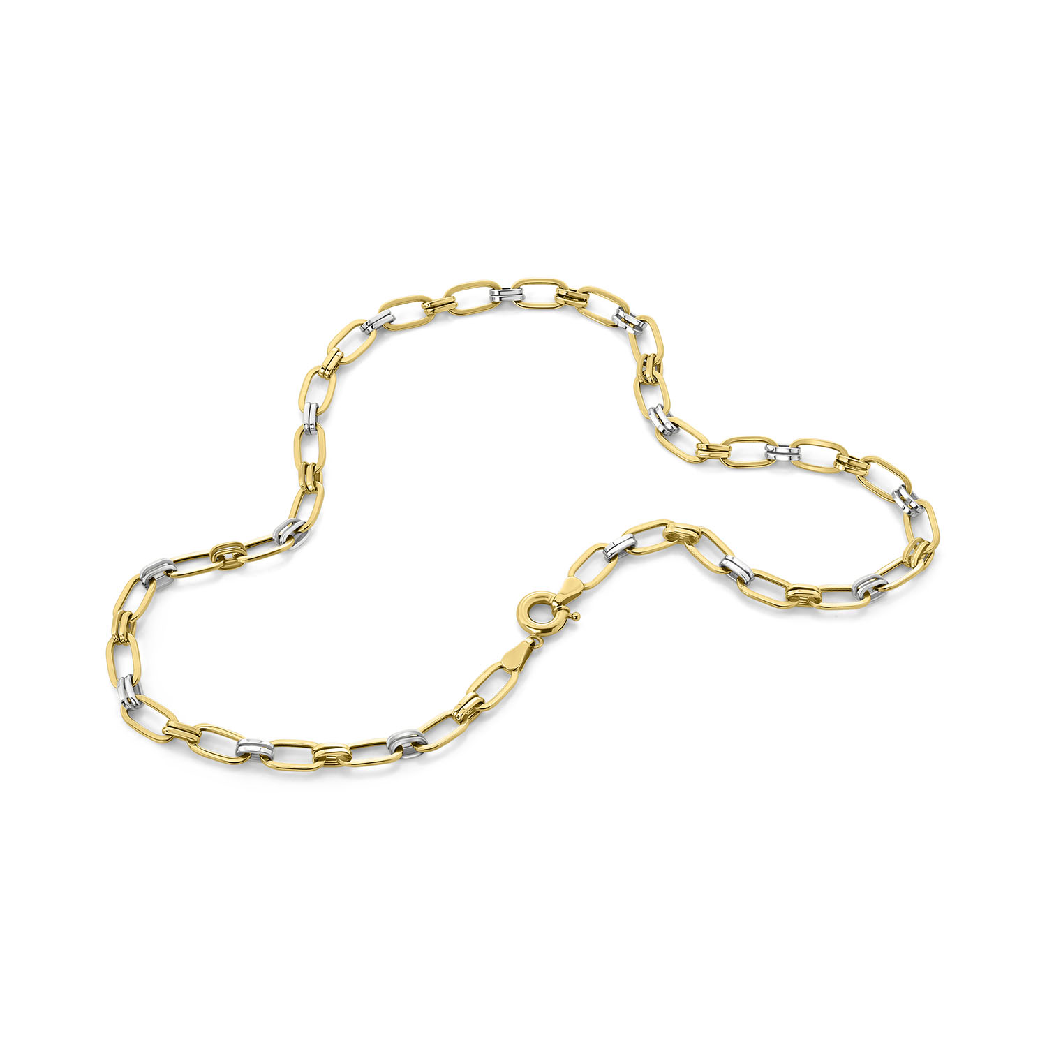 Geel- en witgouden collier N745-NTHC01-0523-00-YW