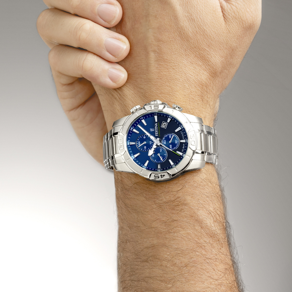 Herenhorloge Timeless Chrono Blue - F20704-4
