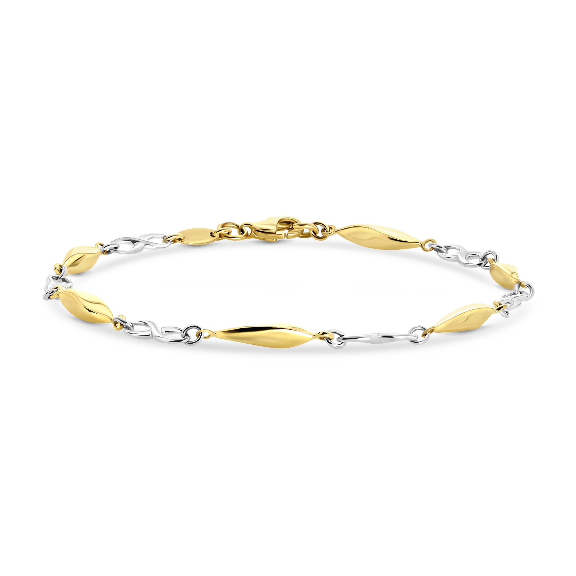 Gouden bicolor armband X3STB212118YW