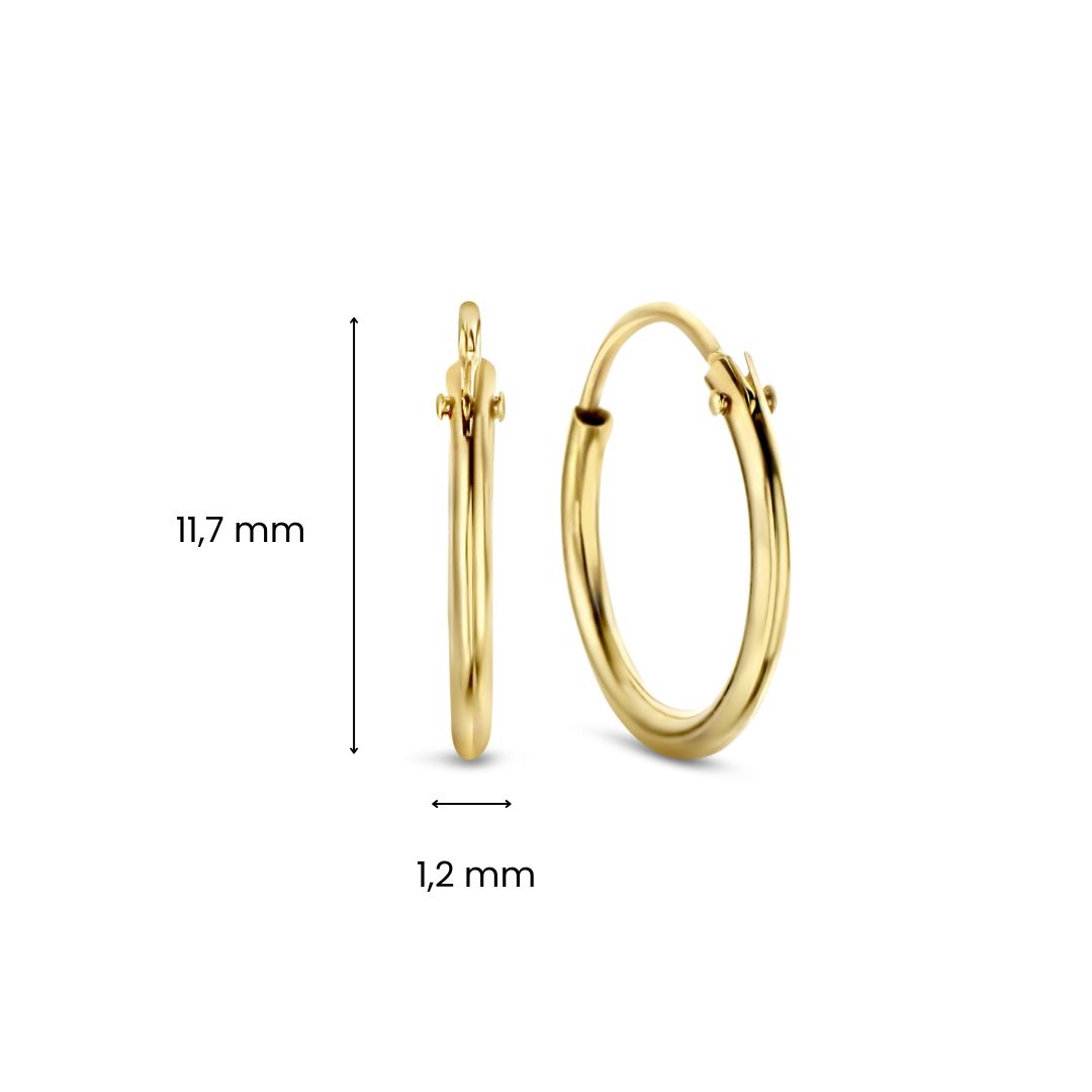 Geelgouden oorringen E994-74.740111304-13-Y