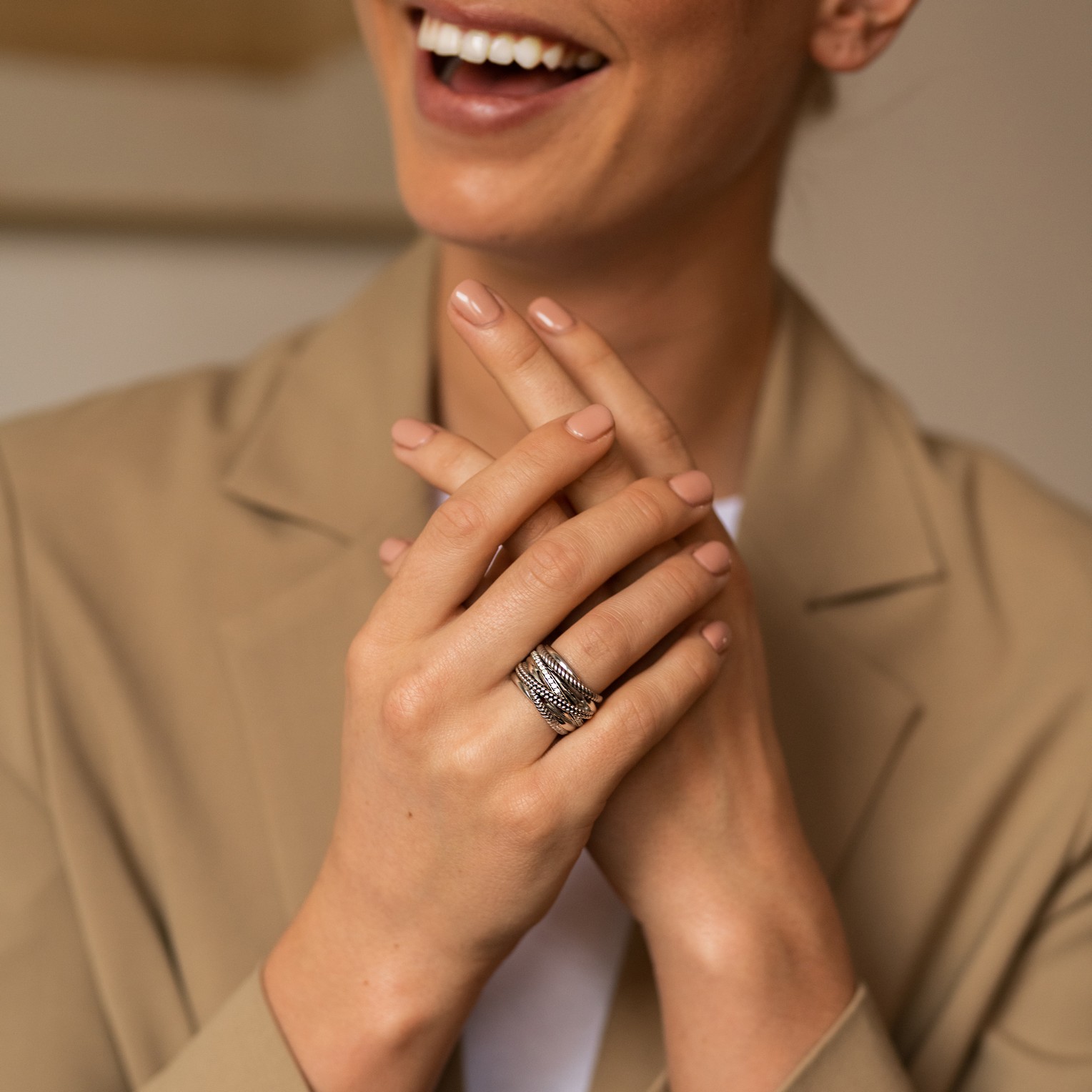 Ring van sterling zilver met zirkonia 12066ZI
