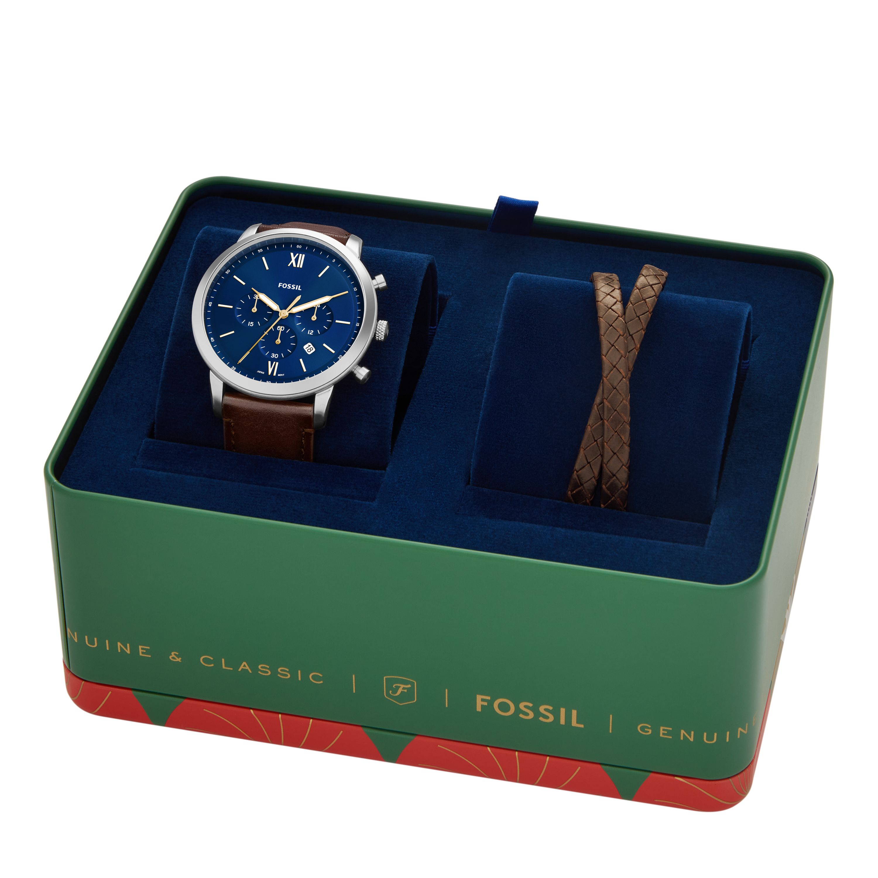Herenhorloge Giftset Neutra Chronograaf Quartz 42 mm FS6018SET Herenhorloge Giftset Neutra Chronograaf Quartz 42 mm FS6018SET