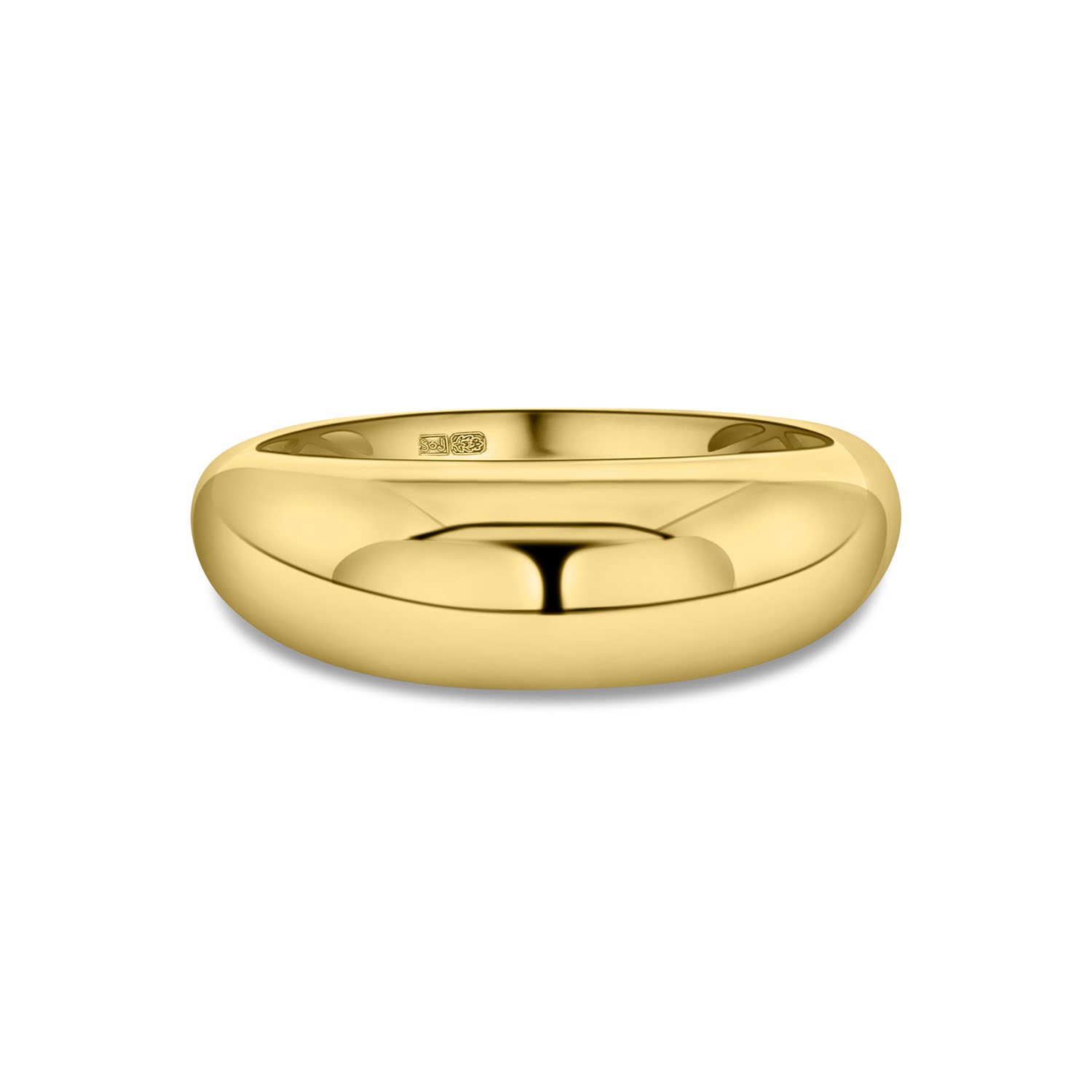 Geelgouden smalle ballonring R210-VIT1897-Y