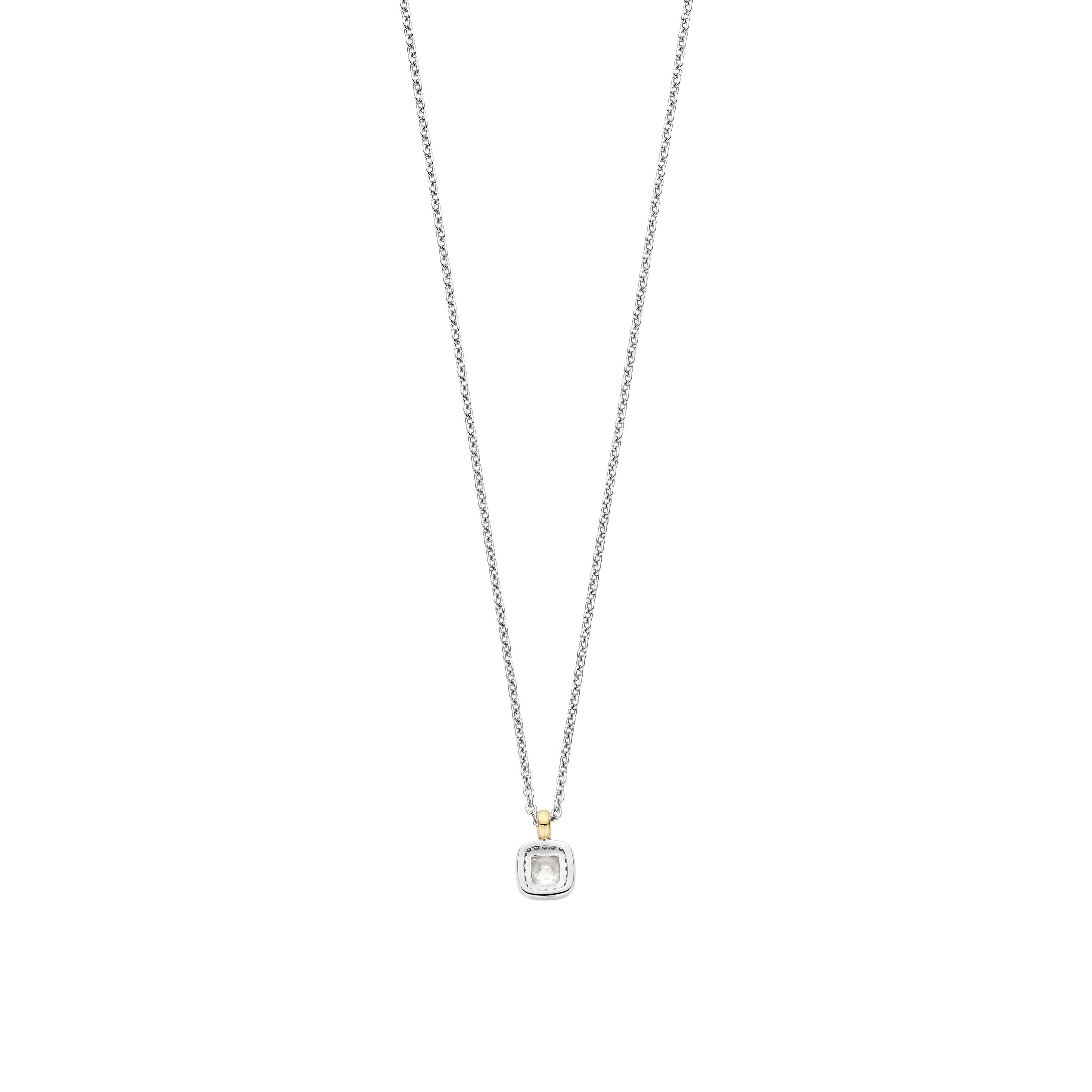 Ketting sterling zilver met zirkonia hanger - 34103ZY