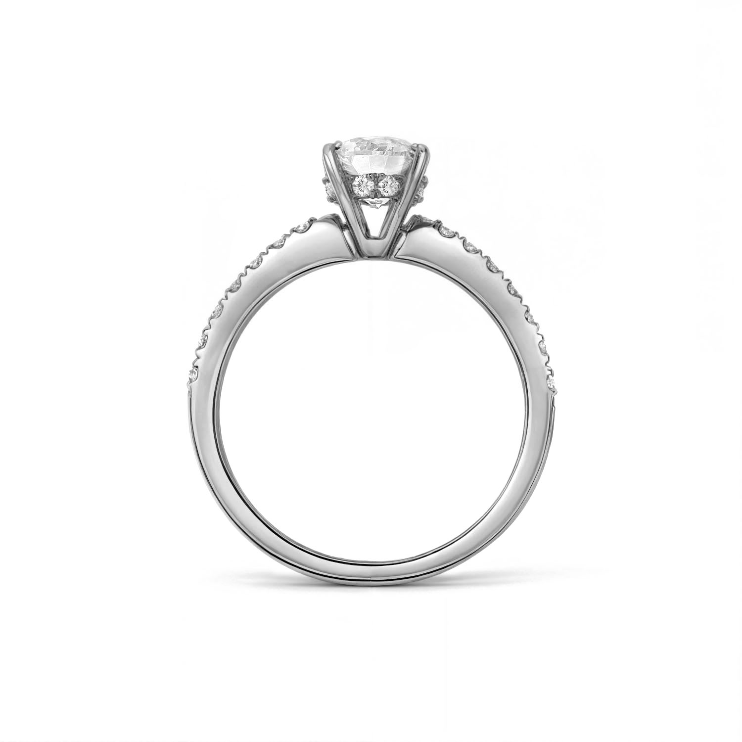 Witgouden ring met lab grown diamant R159-MLN0491-LG-100-W