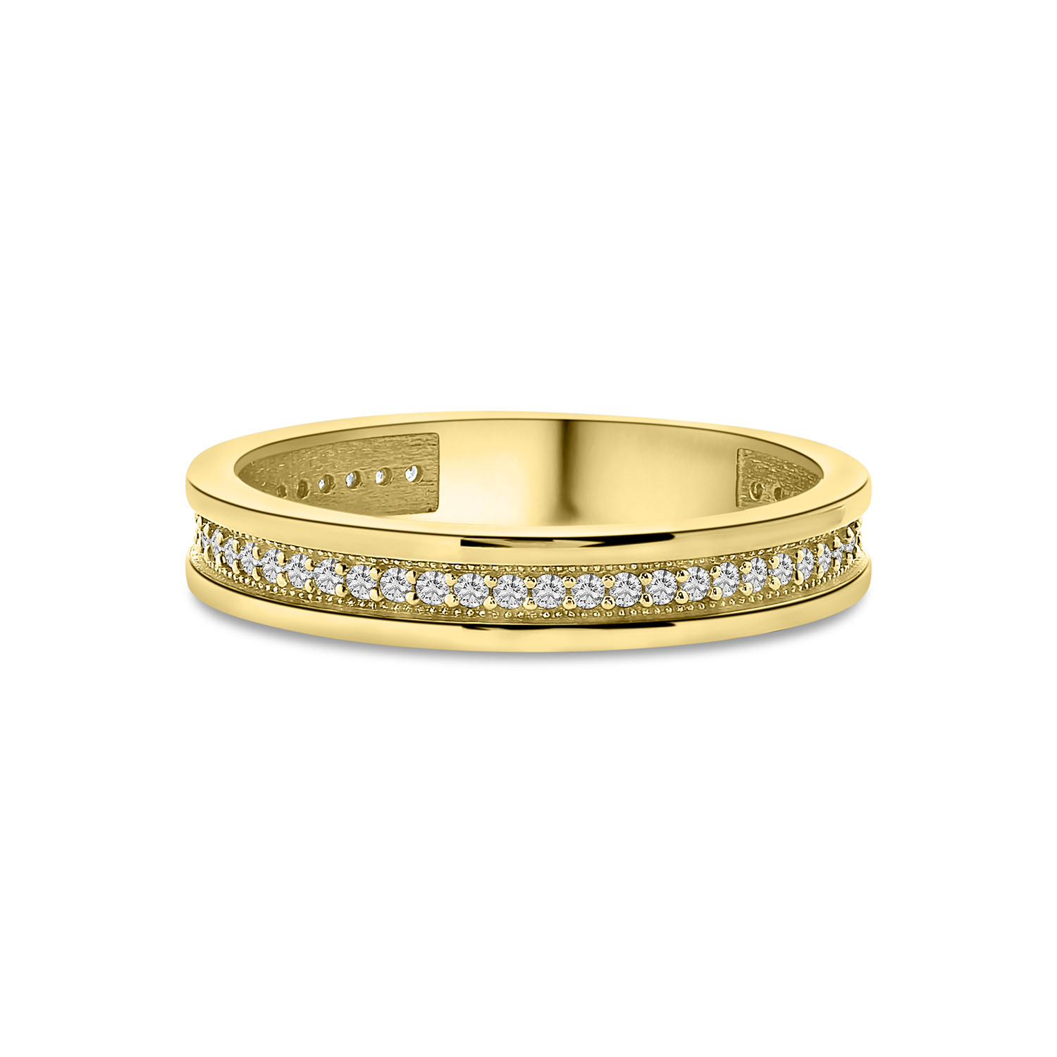 Geelgouden eternirty ring met zirkonia R122-VX6-X6ZR0431LP-Y