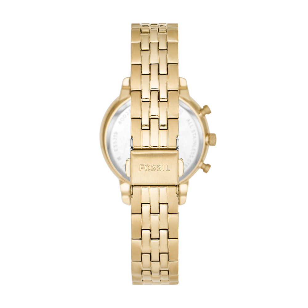 Neutra Chronograaf Goudkleurig Roestvrijstalen Horloge