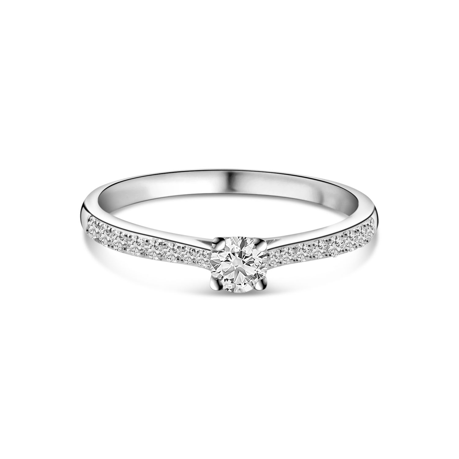 Witgouden ring met diamnaten R480-RR230161ADI-W