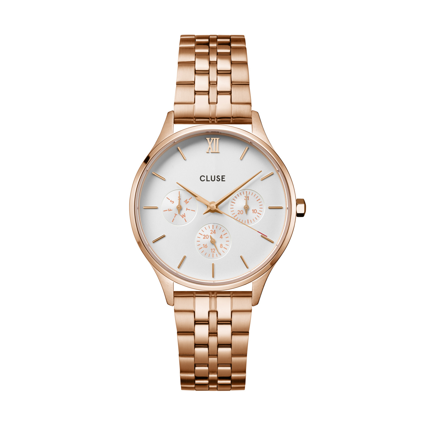 Minuit Multifunction dameshorloge Rosé Gold CW10702