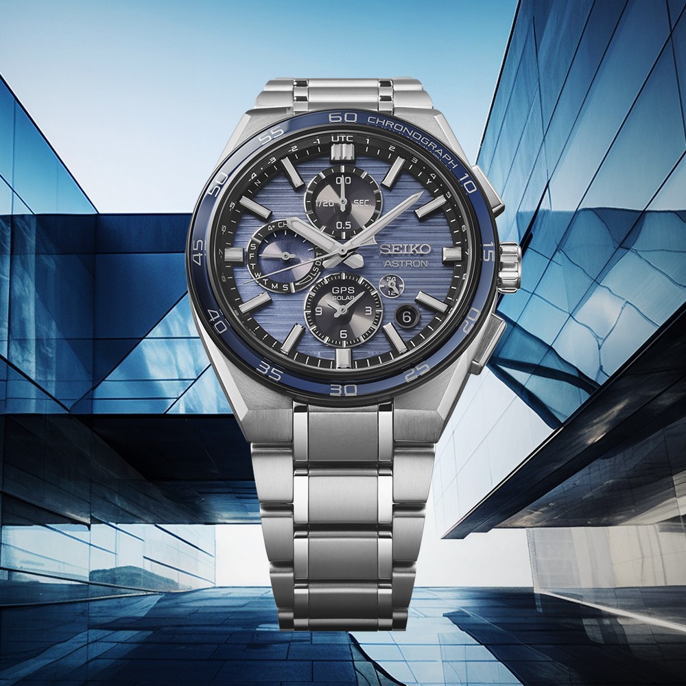 Herenhorloge Astron GPS Solar Titanium Blauw - SSH175J1 Herenhorloge Astron GPS Solar Titanium Blauw - SSH175J1