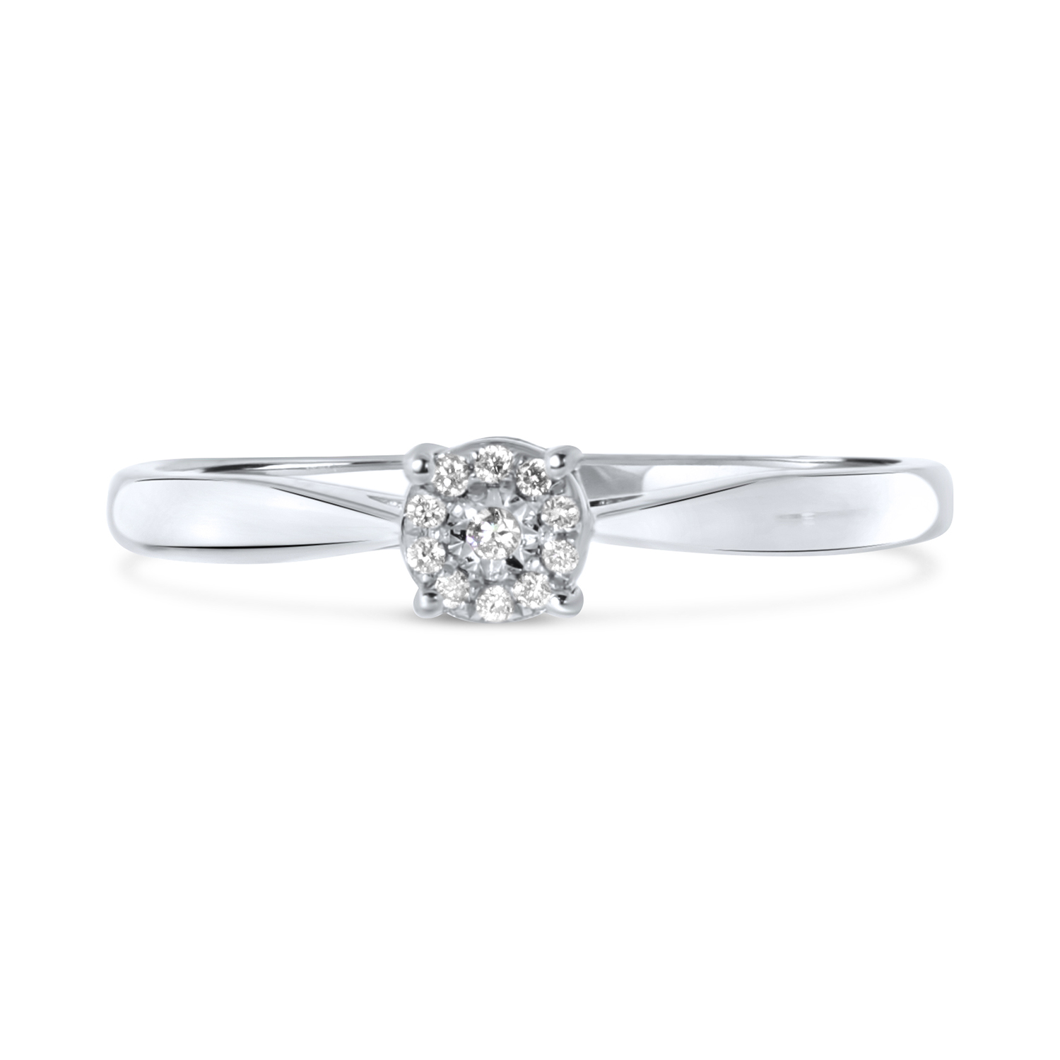 Witgouden ring met diamant R53536-W