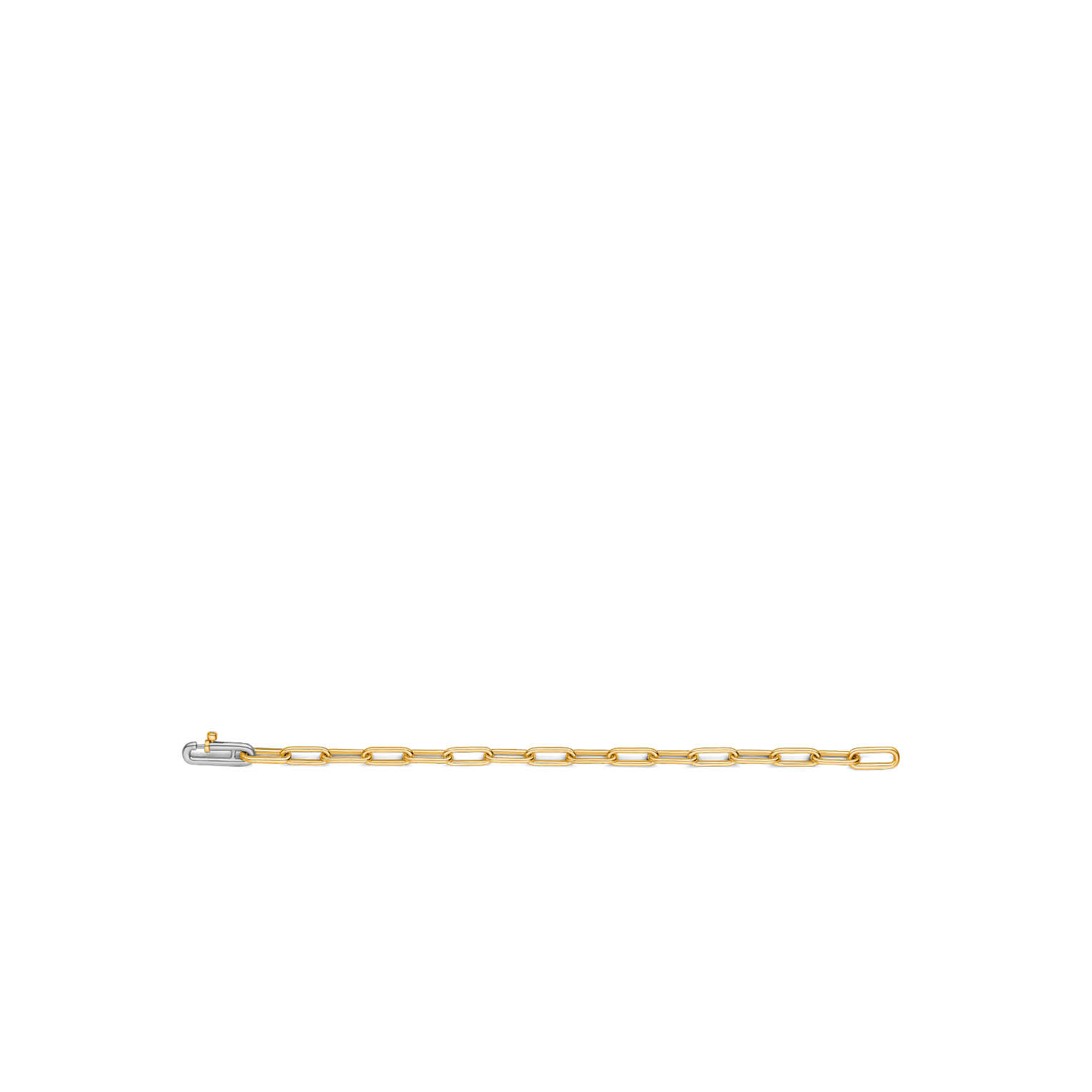 Sterling zilveren gold plated schakel armband 2936SY