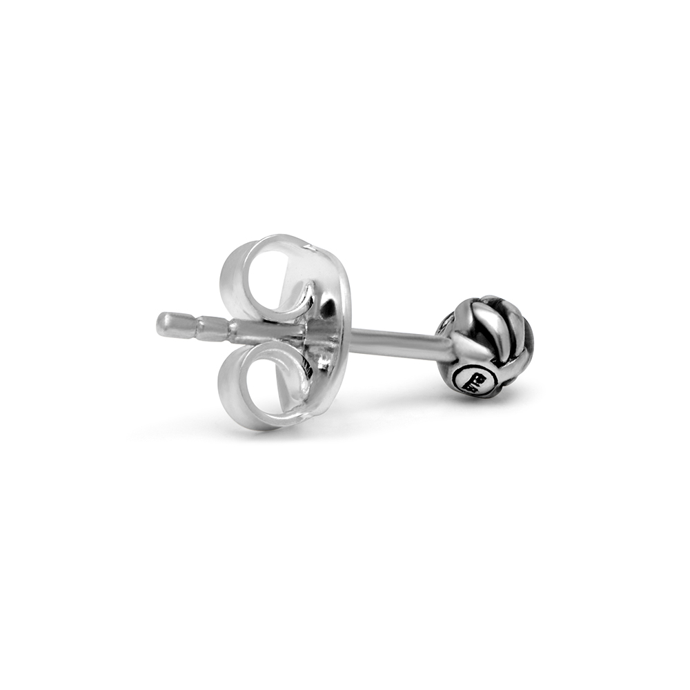 Oorknop Katja enkel stuk van sterling zilver 412