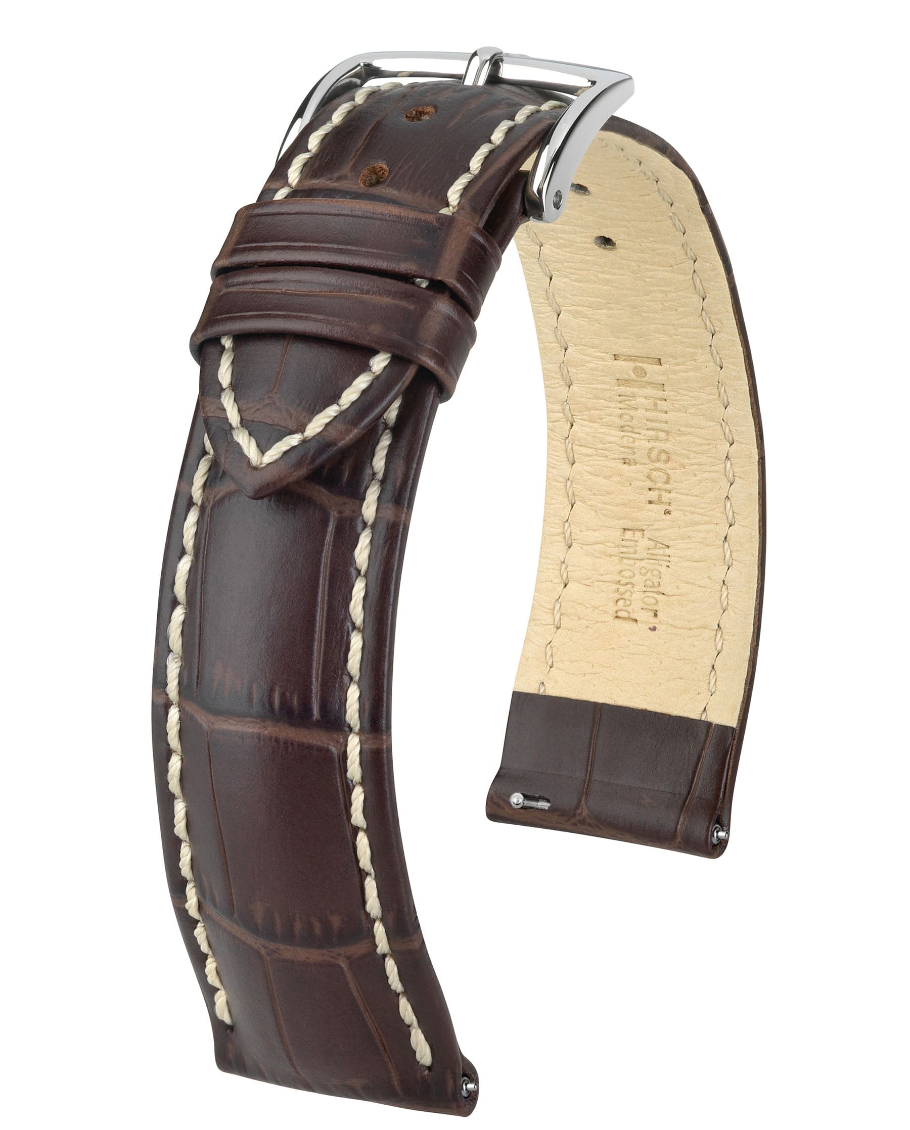 Horlogeband Modena L van leer 22 cm 10302810-2