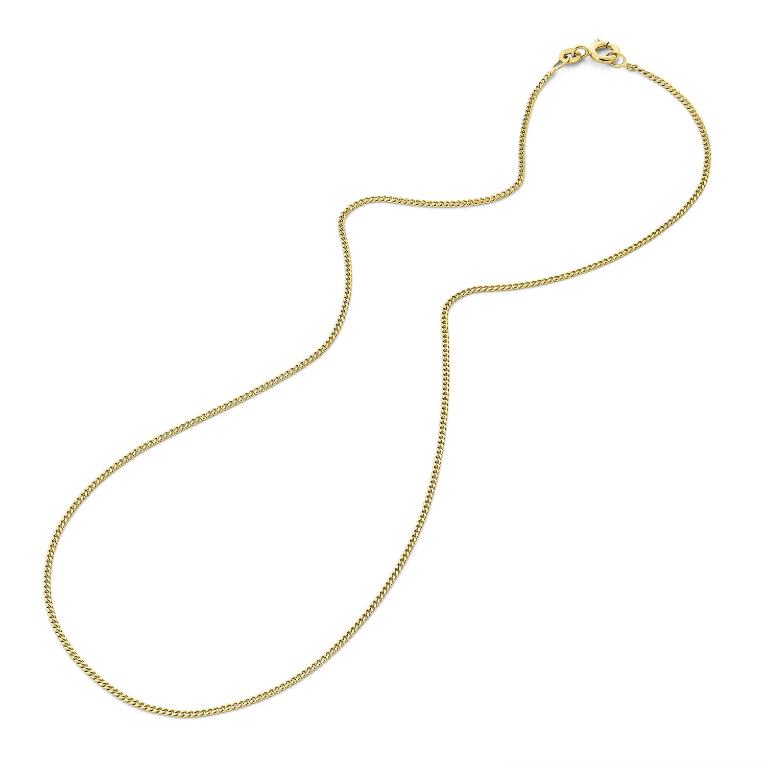 Geelgouden schakelketting gourmet C094-CURB-42-1.4-Y