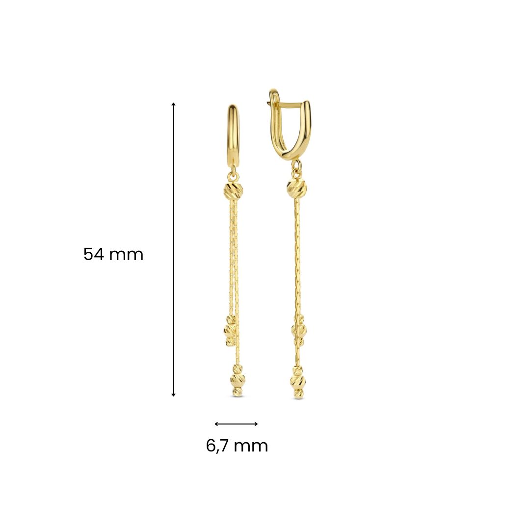 Geelgouden oorhangers E515-18K70-BCE0011-Y