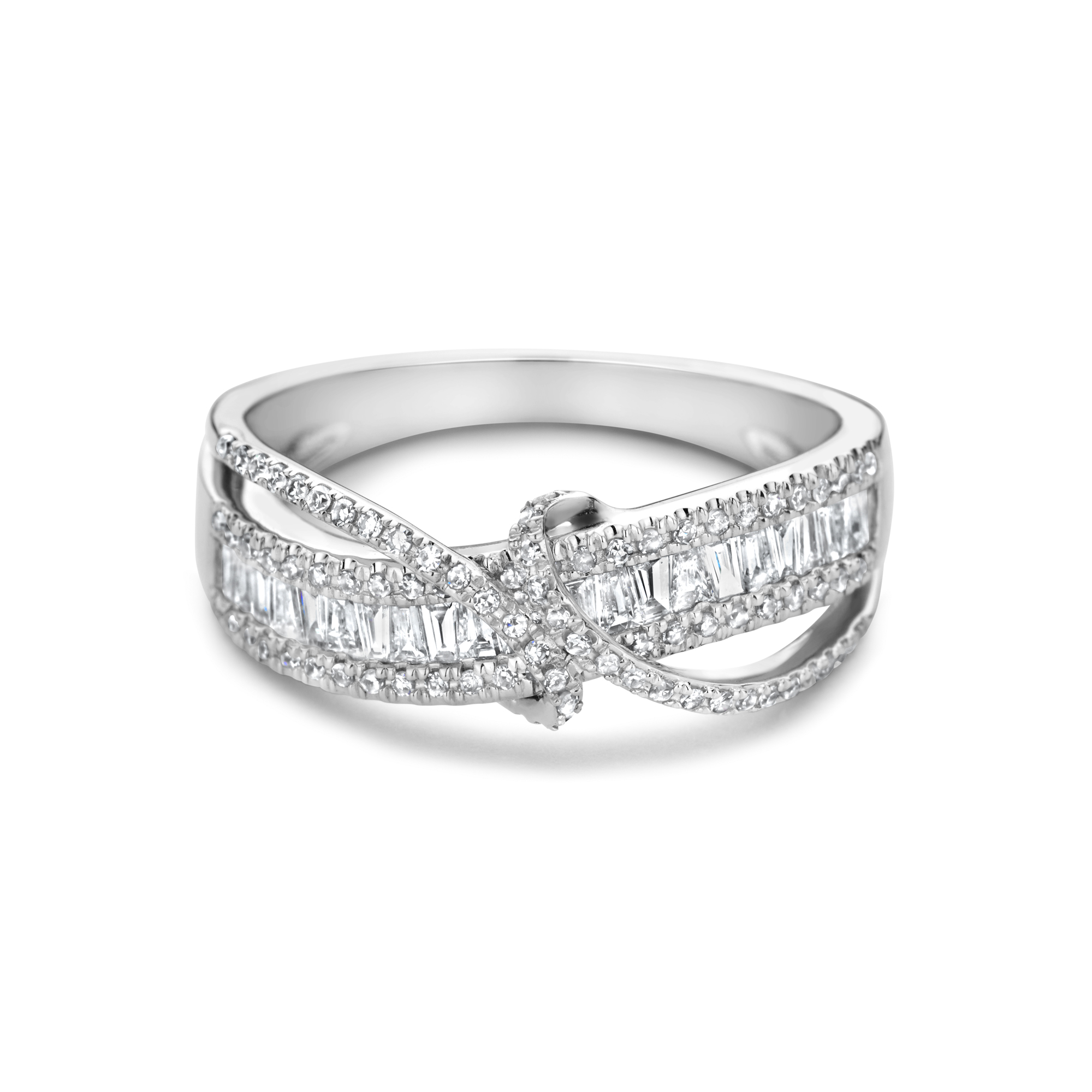 Witgouden ring met diamant RR120073ADI-81-W