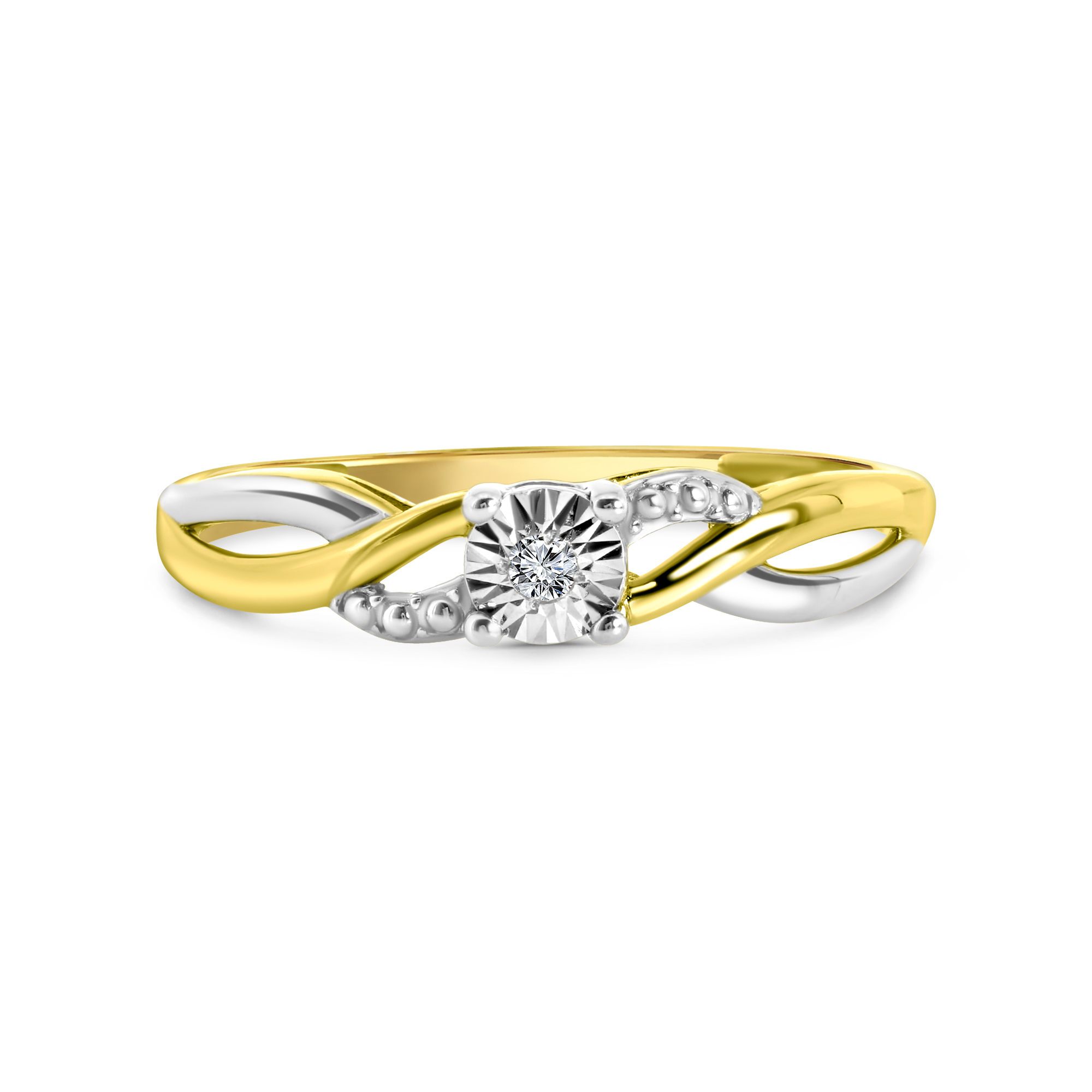 Geelgouden diamant dames ring R480-PL-35140-YW