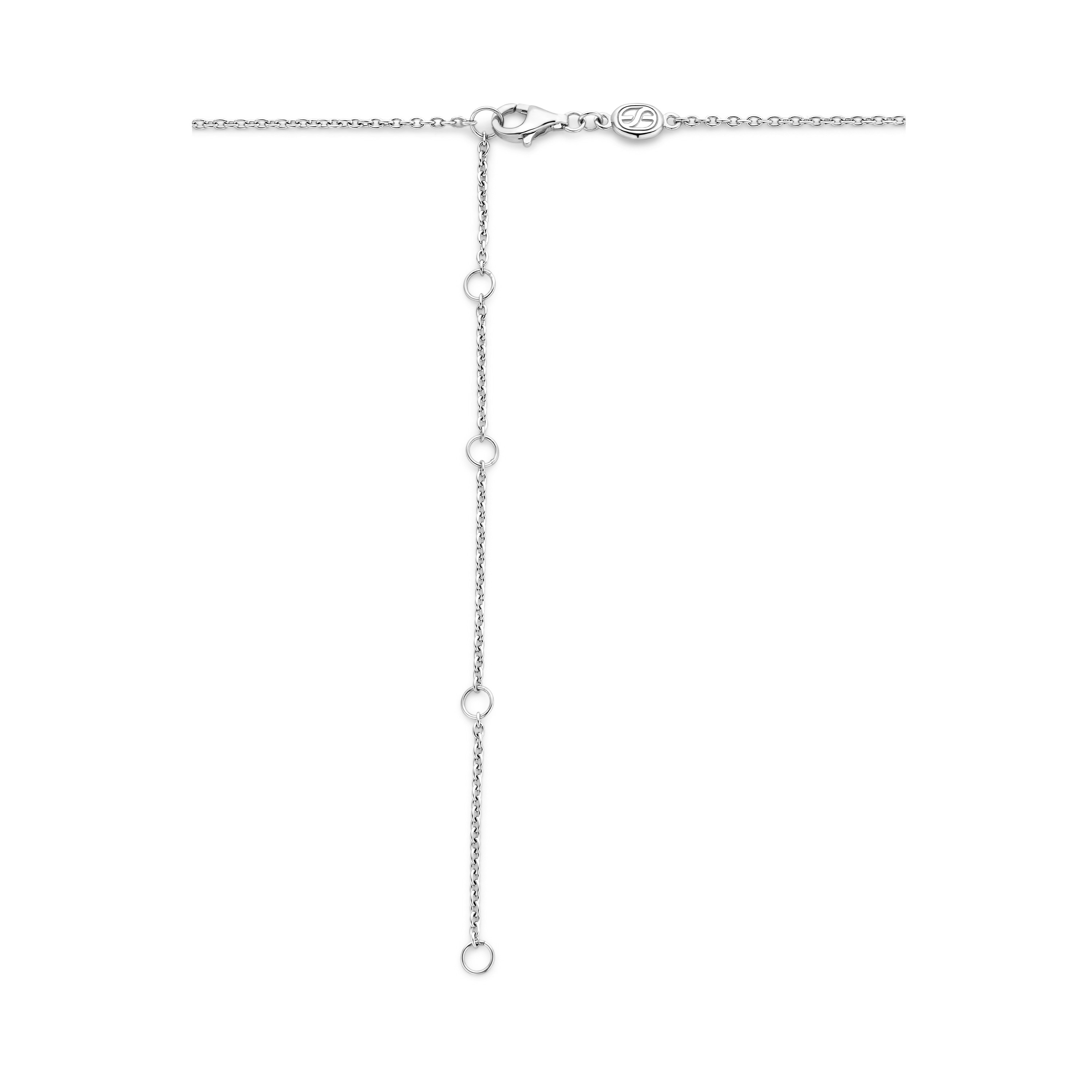 Ketting van gold plated  met zirkonia 34035ZY