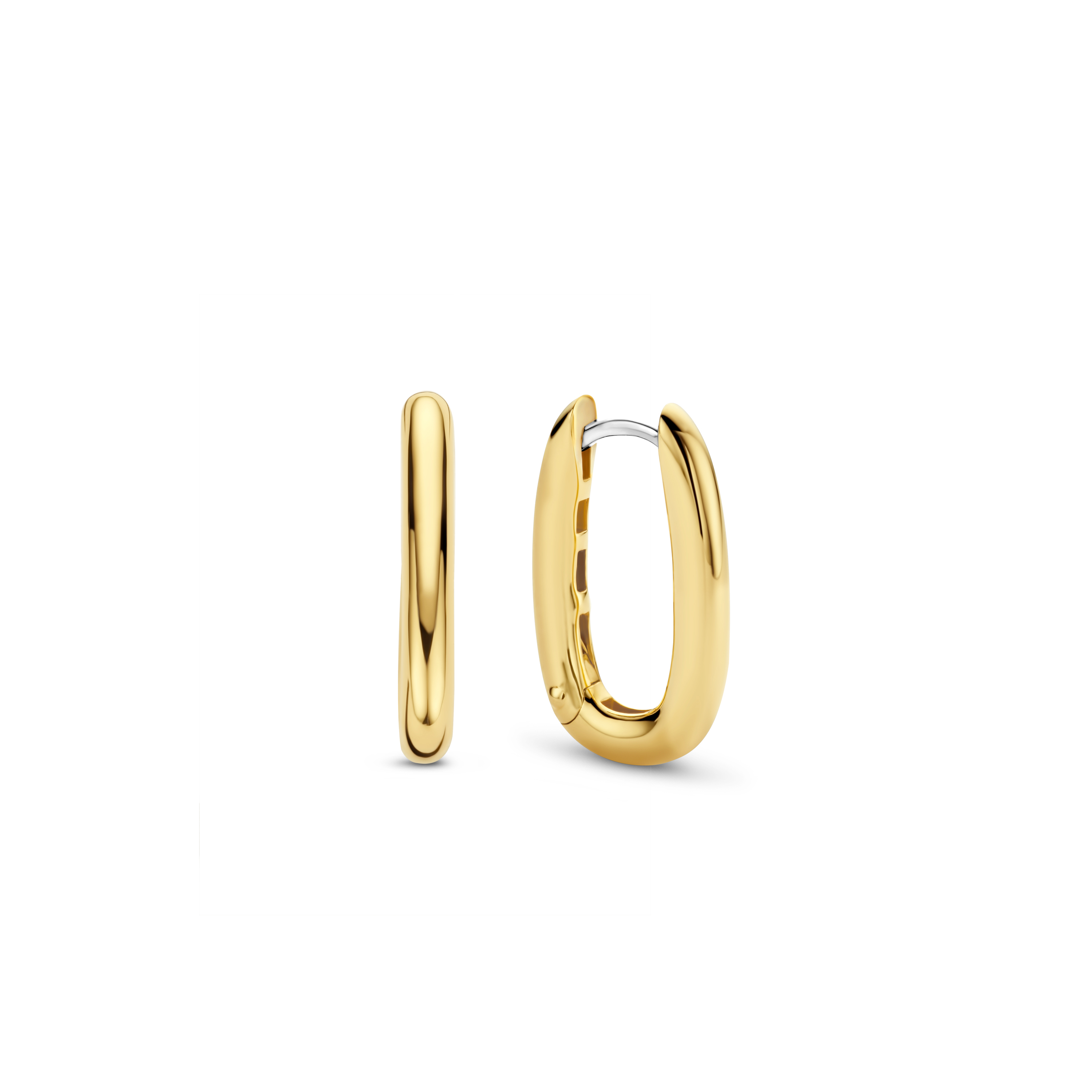 Sterling zilveren goudvergulde oorhangers 7901SY Sterling zilveren goudvergulde oorhangers 7901SY